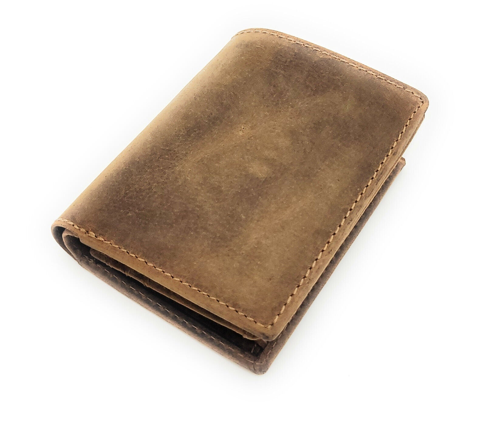 Leder Geldbörse Herren RFID Schutz - Jockey Club Portemonnaie Braun