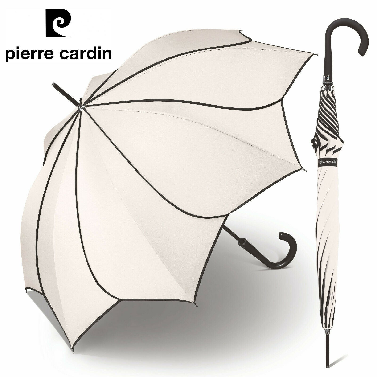 pierre cardin Regenschirm Stockschirm Automatik Sunflower Hochzeit black & white
