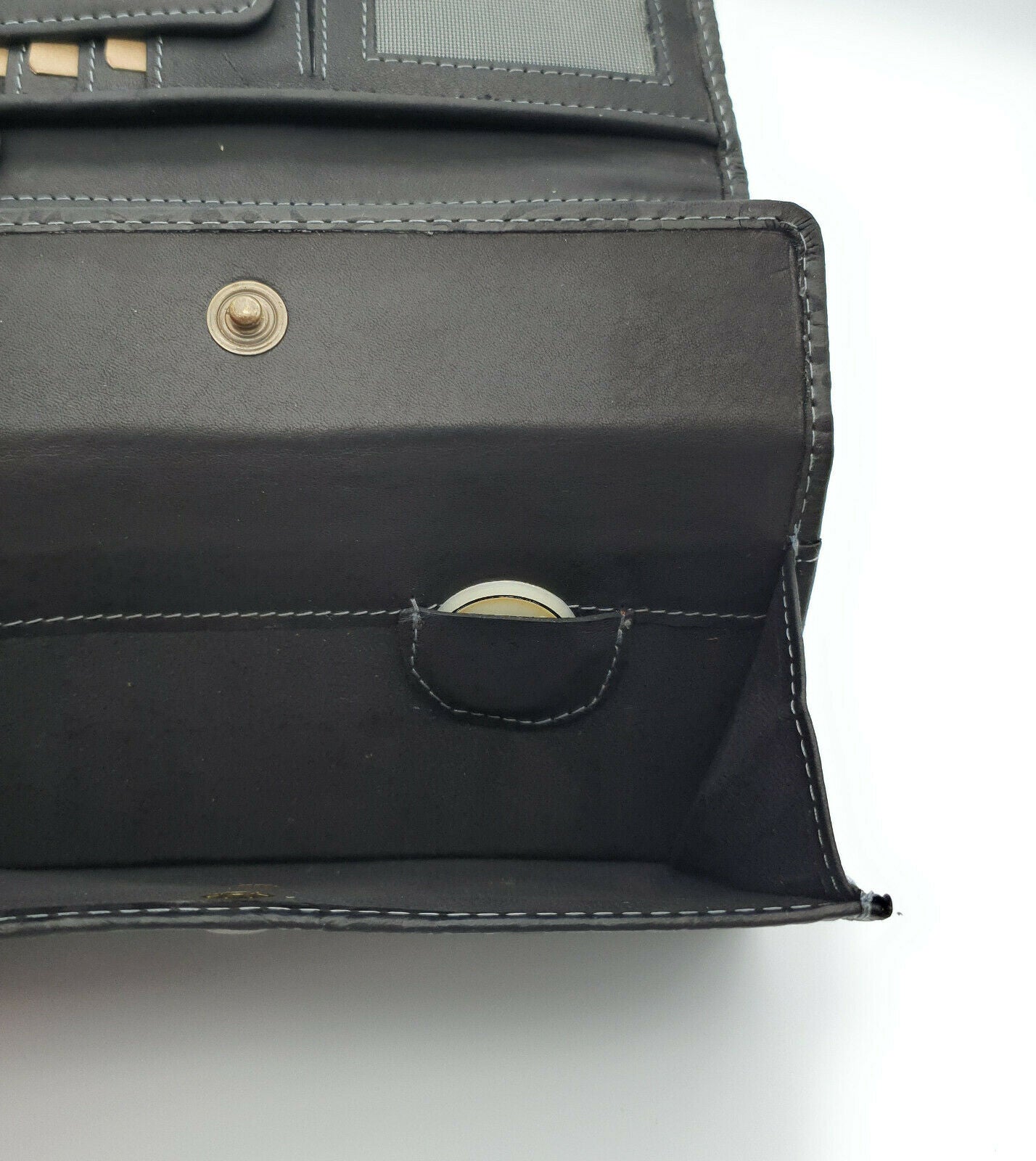 Hill Burry echt Leder Damen Geldbörse Portemonnaie floral RFID NFC Schutz schwarz