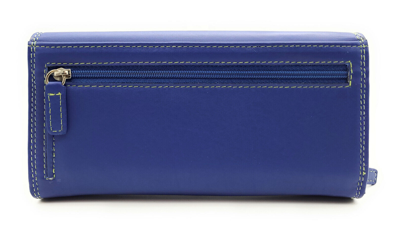 Jockey Club echt Leder Damen Geldbörse Portemonnaie Geldbeutel Nappaleder Rio blau / bunt