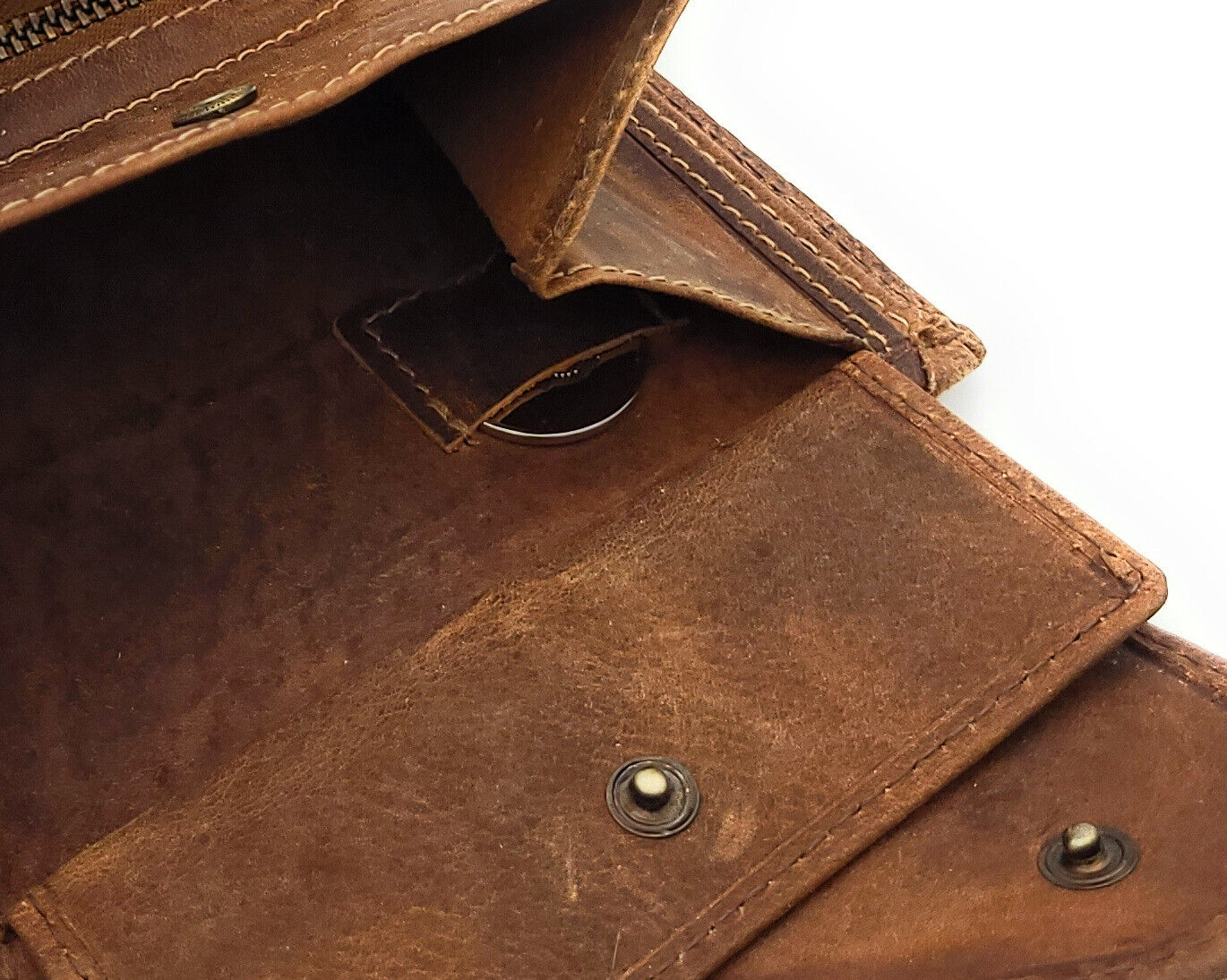 Jockey Club echt Leder Damen Geldbörse Portemonnaie geprägtes Vollrindleder floral mit RFID Schutz Liane cognac braun