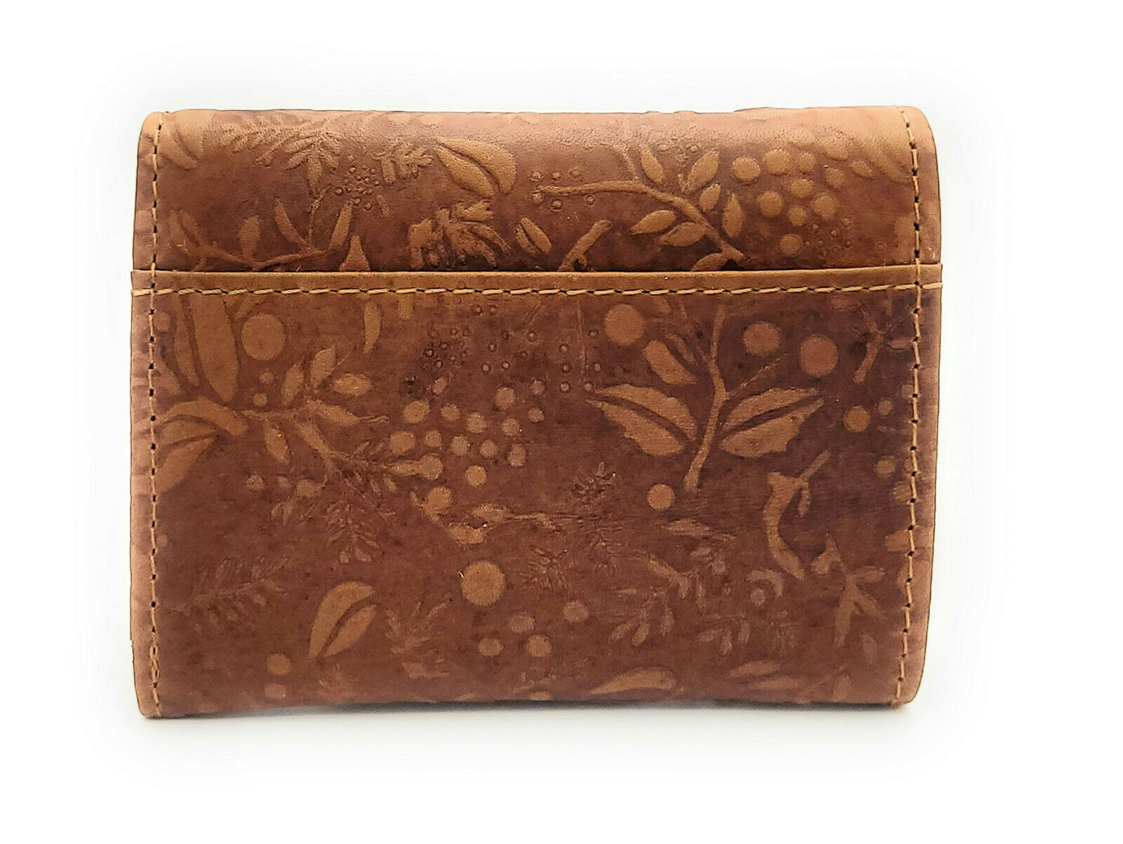 Hill Burry kleine echt Leder Damen Geldbörse Portemonnaie mit RFID NFC Schutz cognac braun