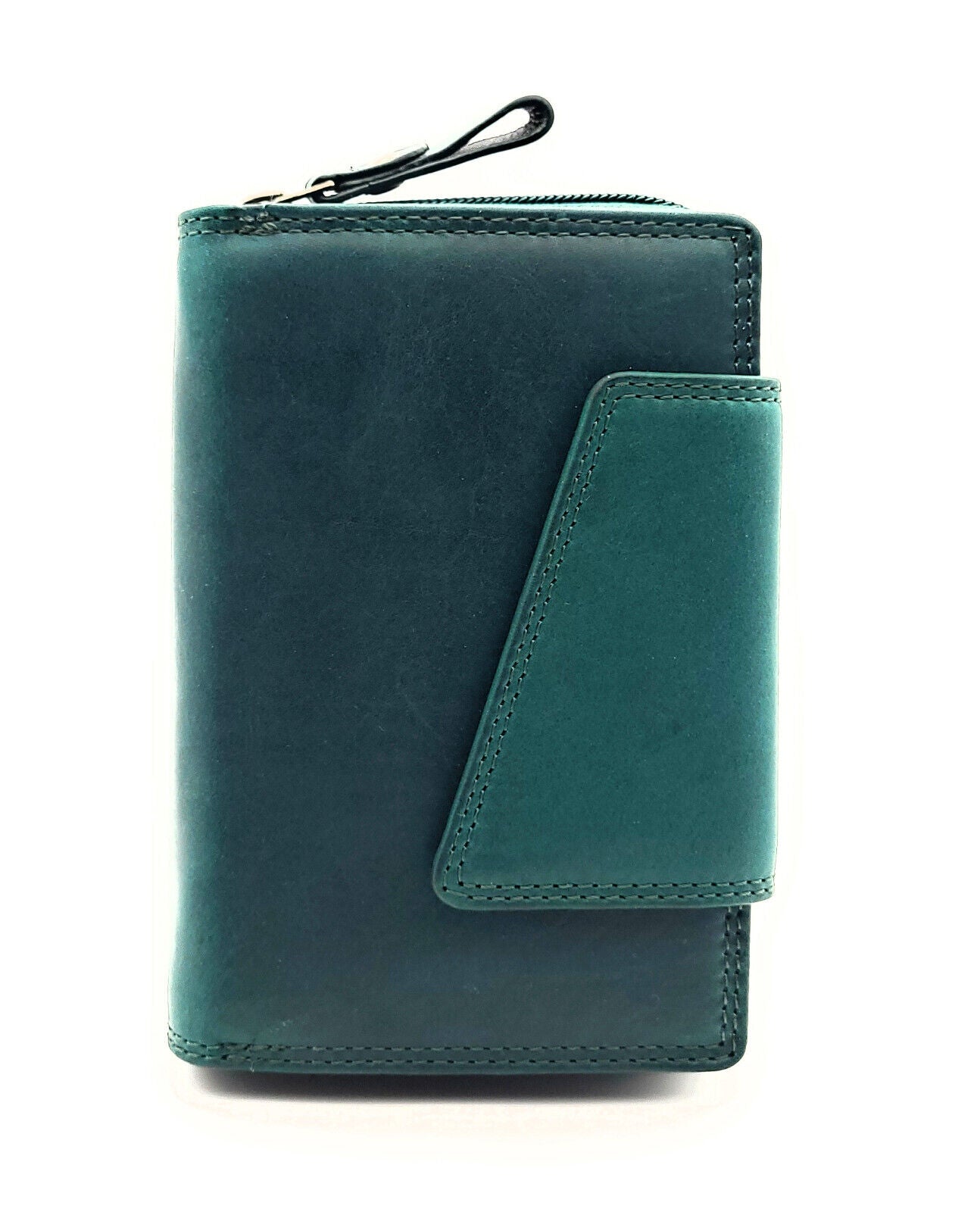 Jockey Club echt Leder Geldbörse Portemonnaie Geldbeutel Sauvage mit RFID Schutz petrol