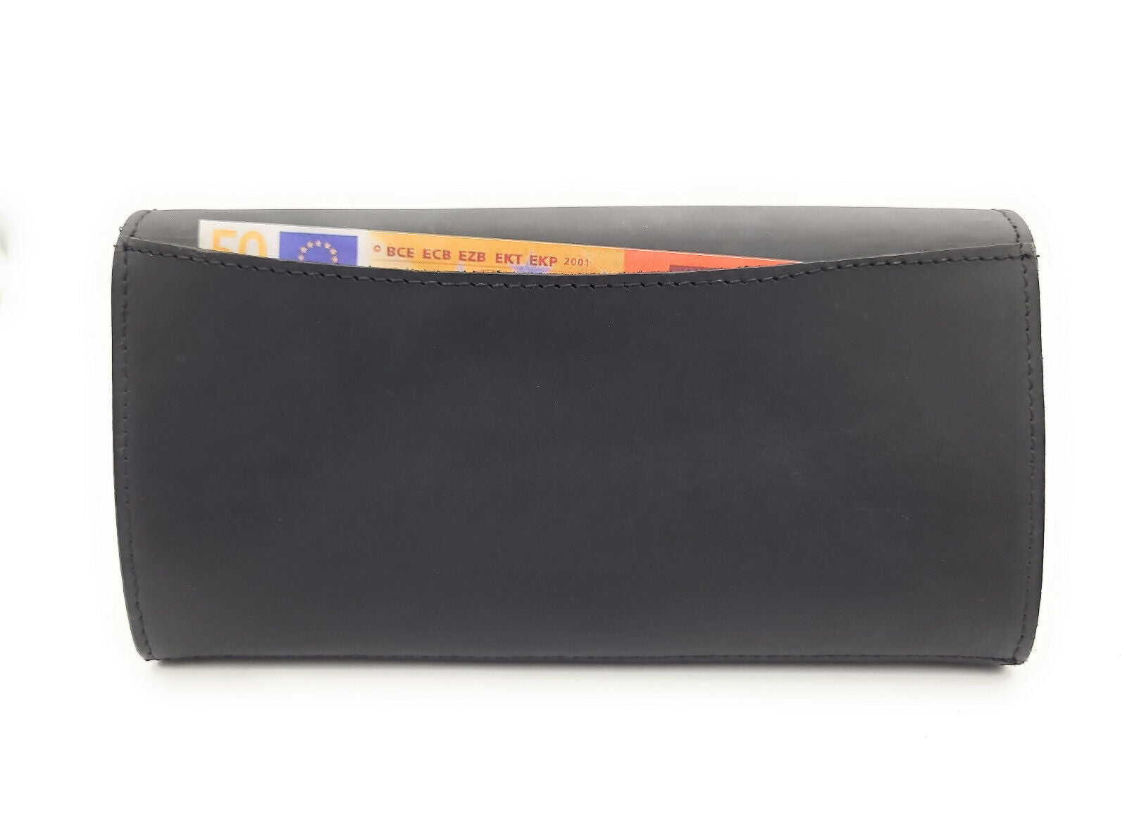 Lemasi echt Leder Kellnerbörse Geldbörse Taxibörse 2 Kartenfächer Geldbeutel schwarz