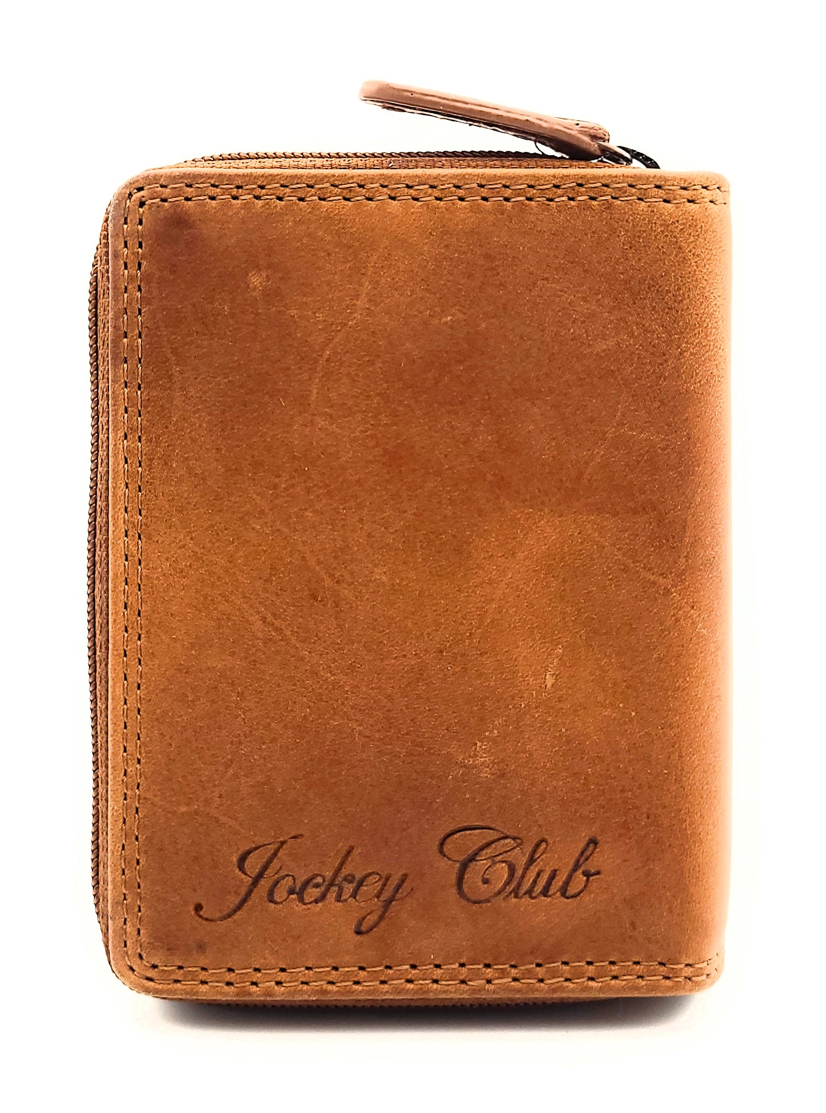 Jockey Club kompakte RFID Leder Geldbörse aus Sauvage Rindleder – Vintage Design, handgefertigt, sicher & stilvoll