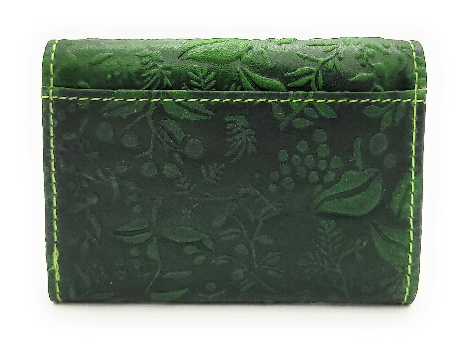 Hill Burry kleine echt Leder Damen Geldbörse Portemonnaie mit RFID NFC Schutz grün