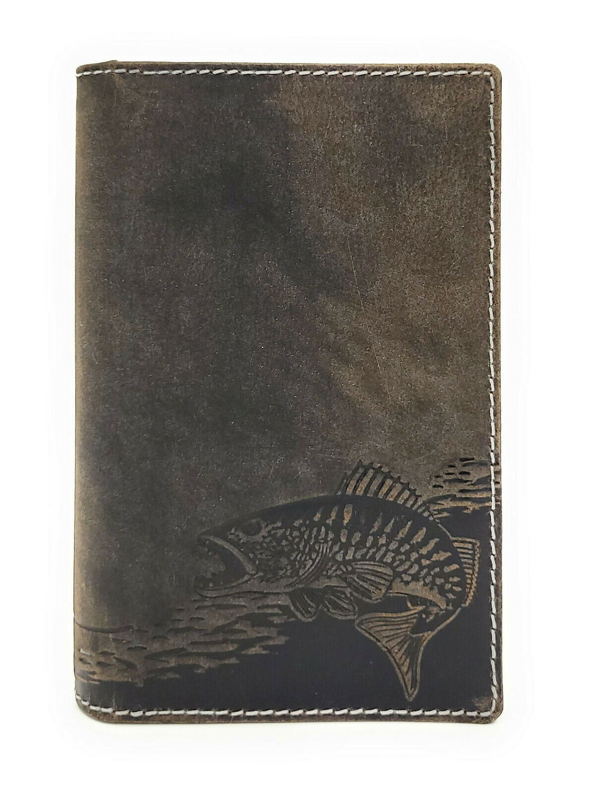 Jockey Club echt Leder Passhülle Etui Mappe für Jagdschein Angelschein Impfausweis Zander