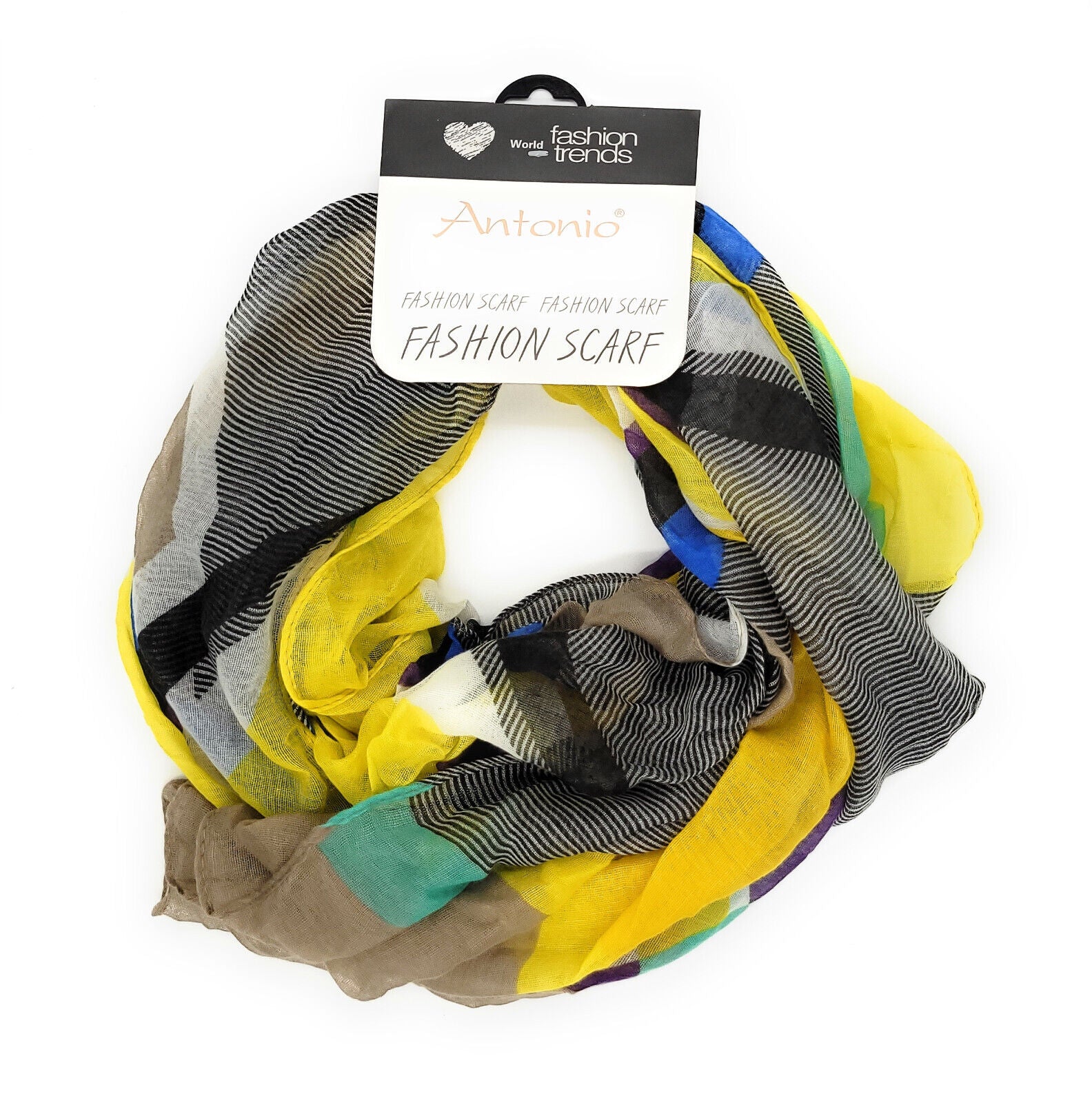 leichter Damen Sommerschal Schal Colorful geometrische Muster 200x75cm