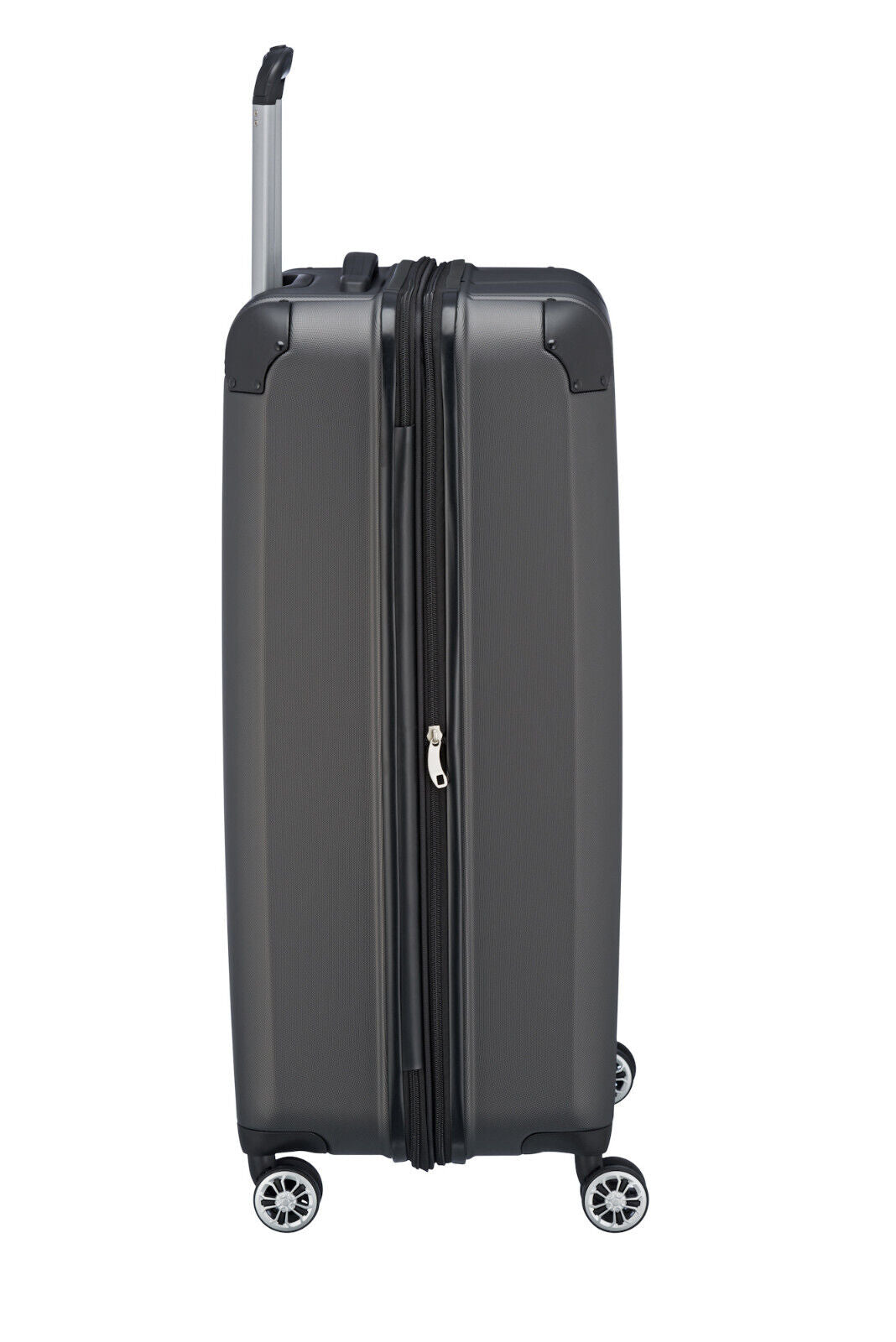Travelite City Reisekoffer L Trolley Koffer 77cm 4 Rad / Rollen TSA Dehnfalte anthrazit
