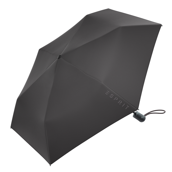 nachhaltiger Esprit Regenschirm Taschenschirm Easymatic Slimline black schwarz