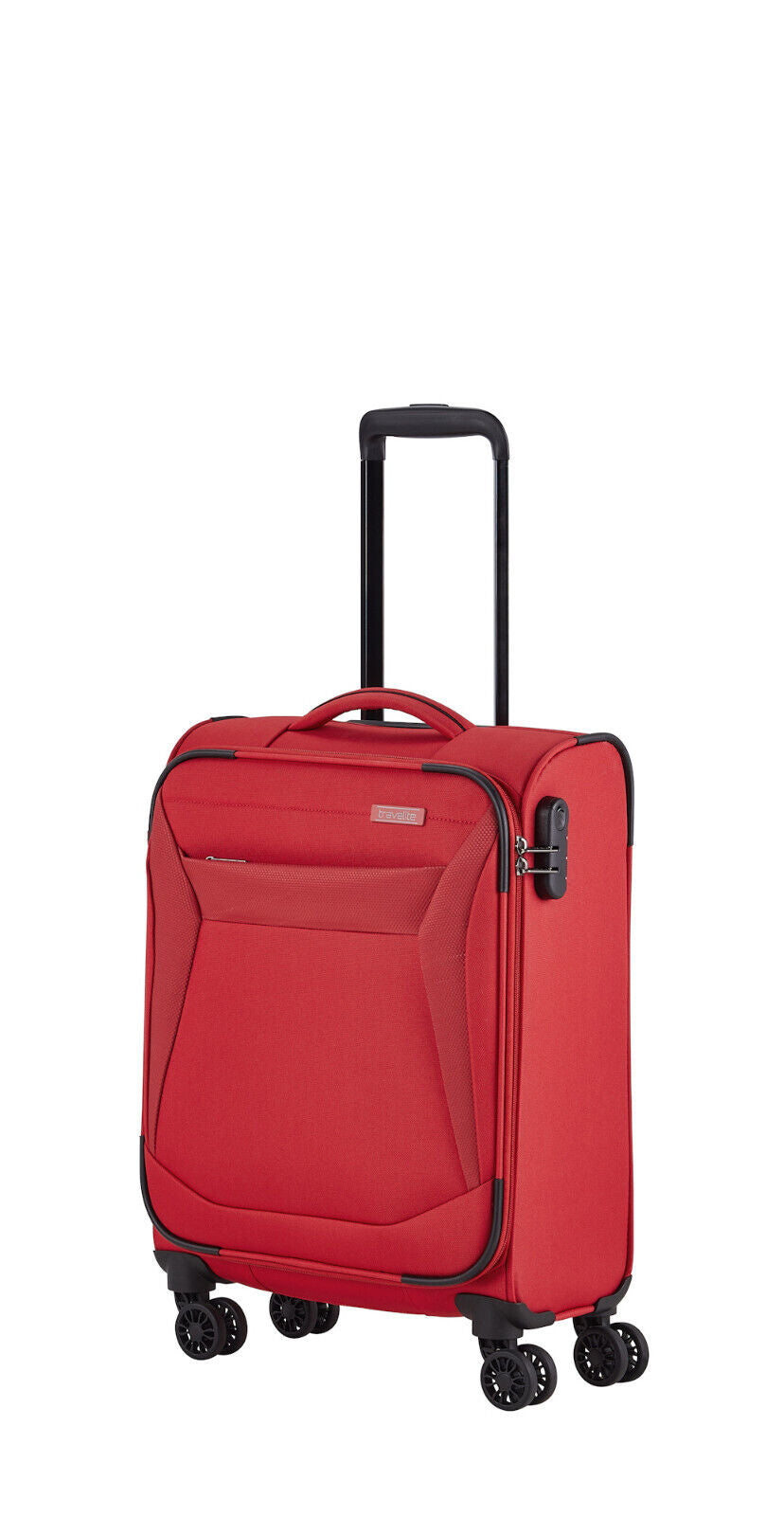 Travelite Chios Reisekoffer Trolley Bord-Koffer 55cm Handgepäck Bordgepäck 4Rad rot