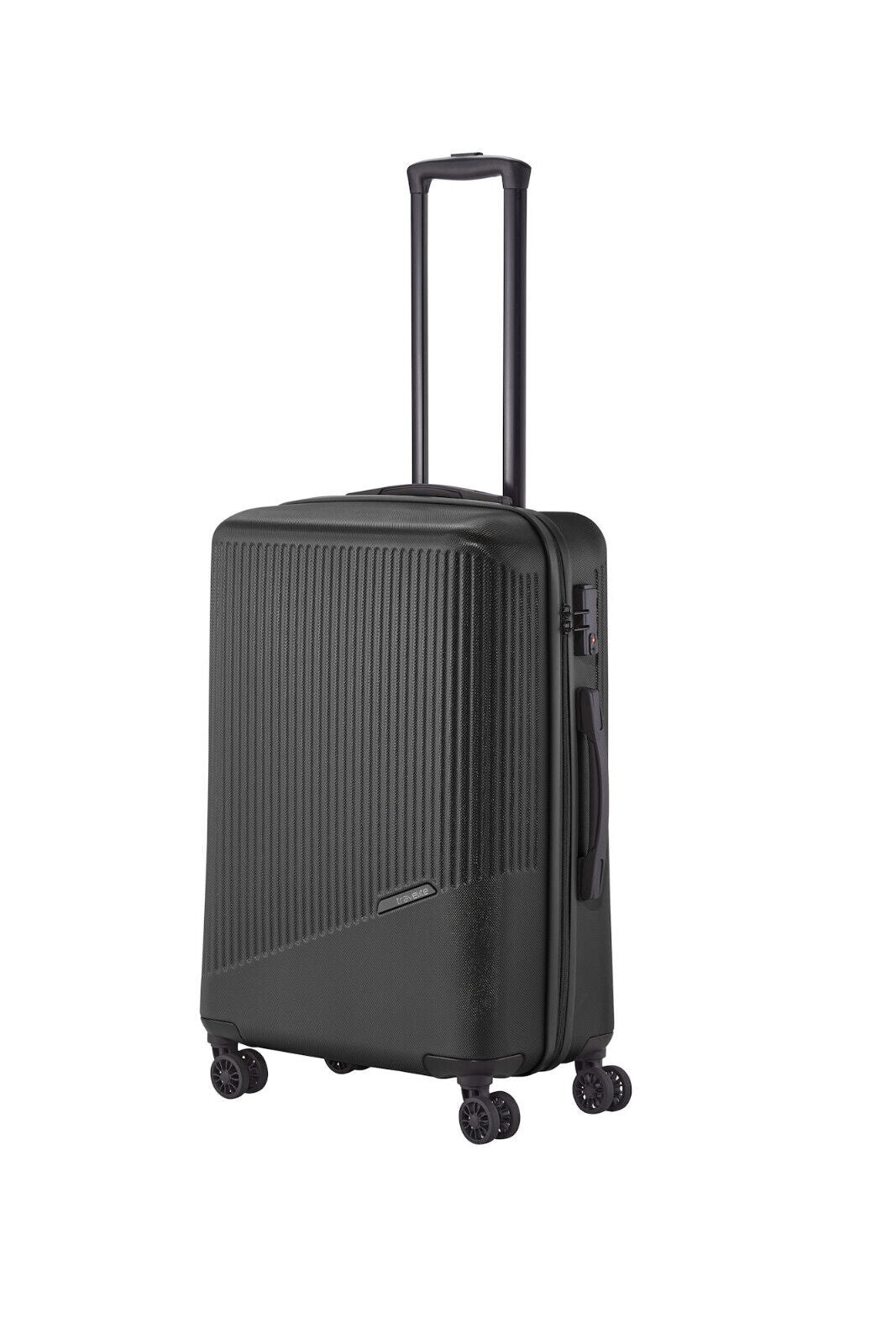 Travelite Bali Reisekoffer M Trolley Koffer 67cm 4 Rad / Rollen TSA Hartschale schwarz