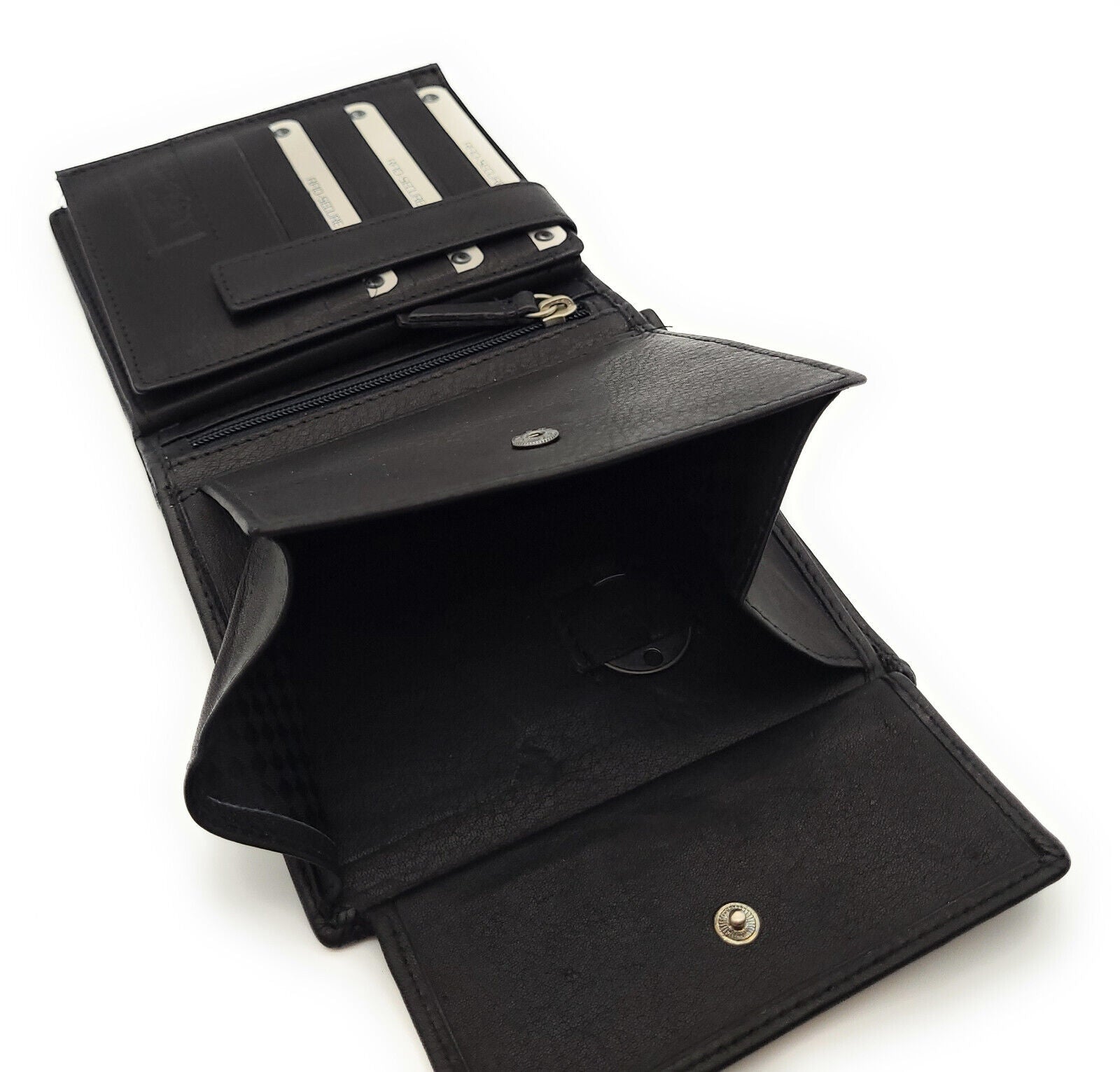 Jockey Club echt Leder Geldbörse Portemonnaie "Smart Business" 18 Kartenfächer mit RFID Schutz