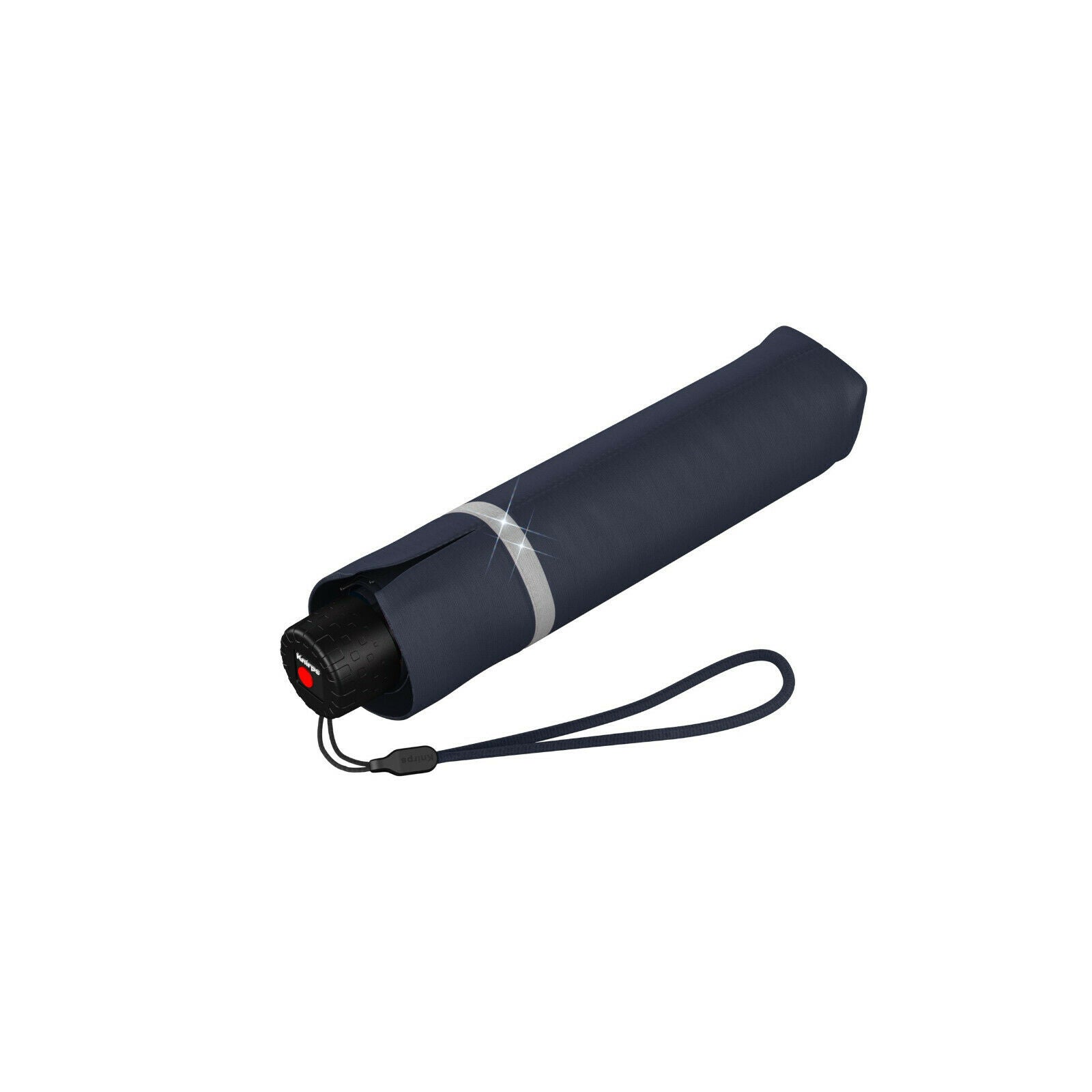 Knirps Rookie Kinder Regenschirm Taschenschirm Schirm leicht reflektierend navy blau