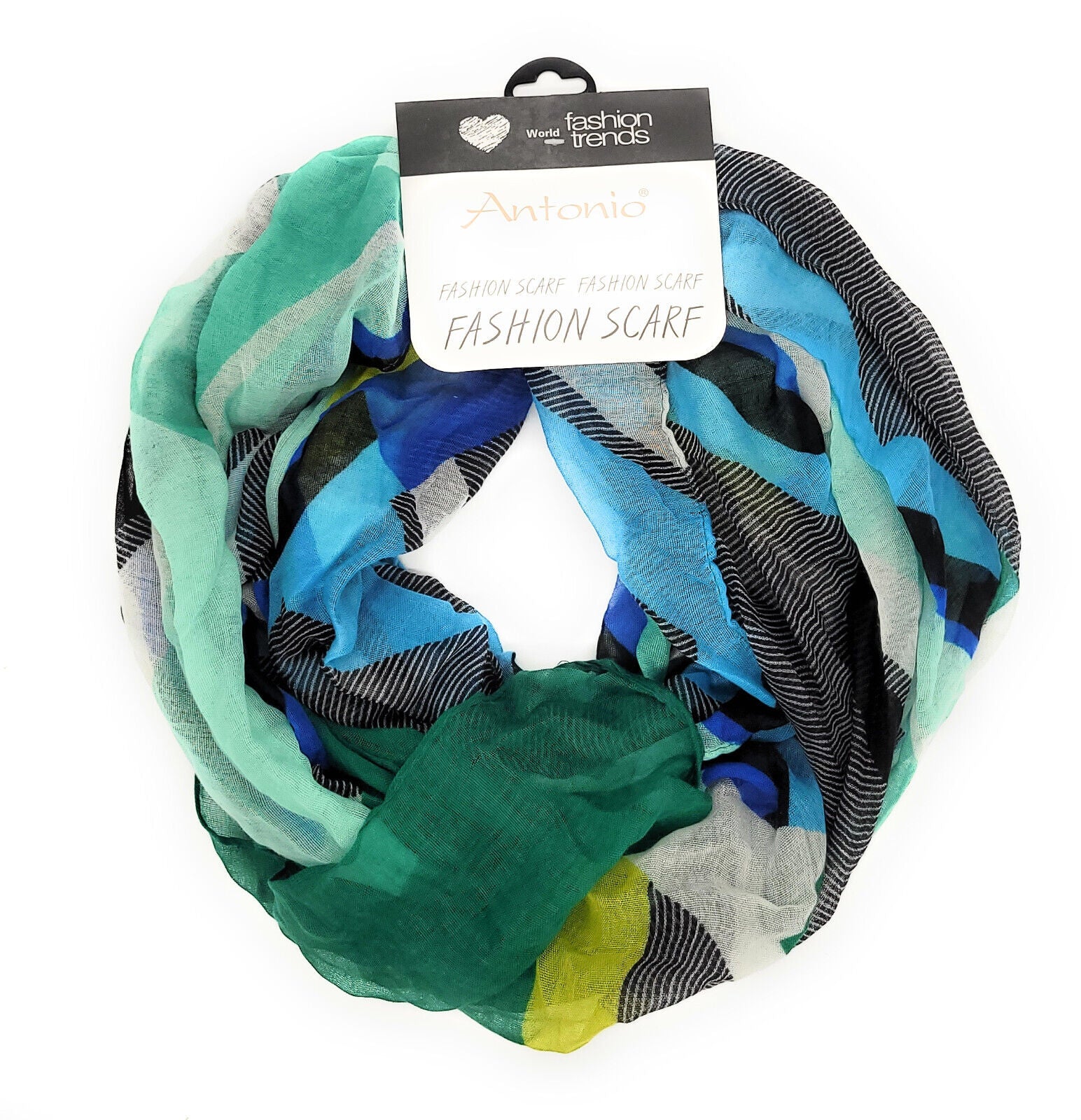 leichter Damen Sommerschal Schal Colorful geometrische Muster 200x75cm