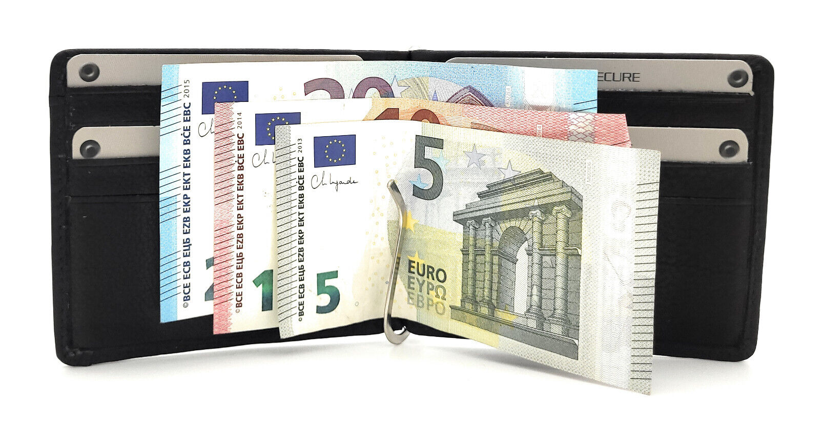 Jockey Club Dollarclip – Echt Leder Geldbörse mit RFID-Schutz & Münzfach