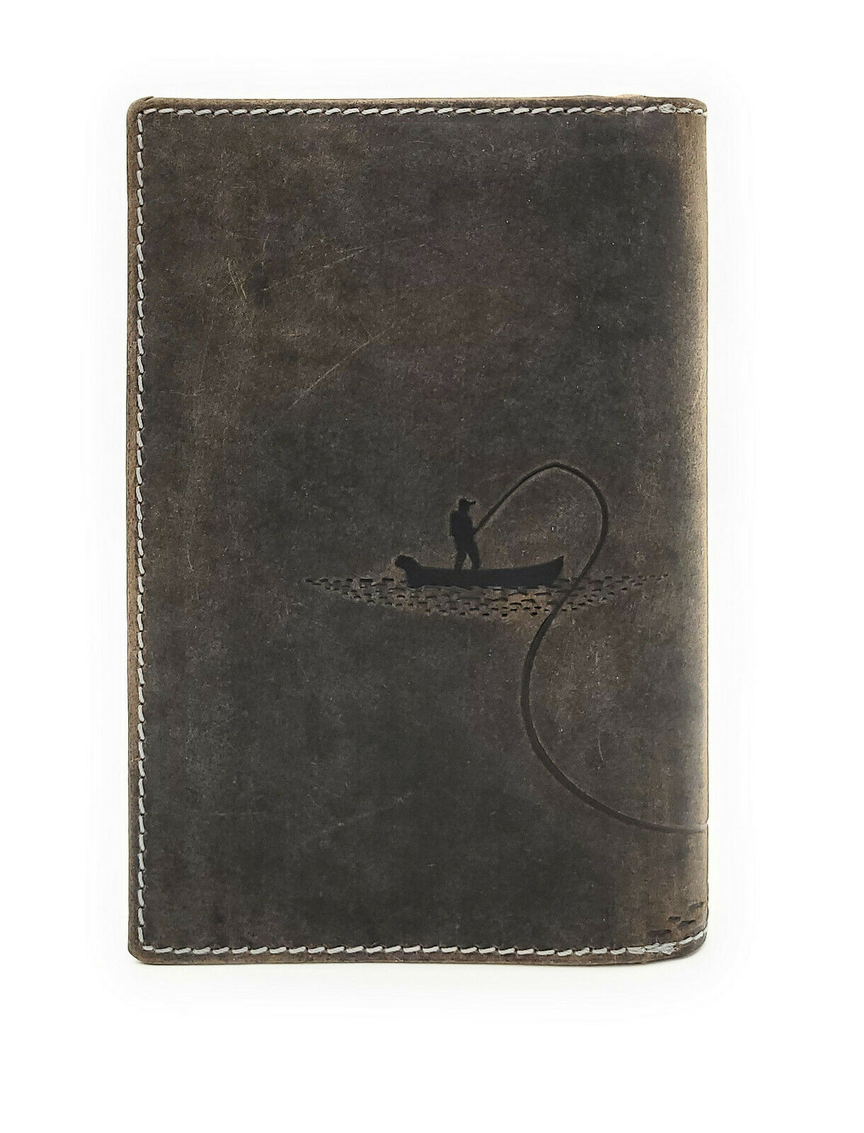 Jockey Club echt Leder Passhülle Etui Mappe für Jagdschein Angelschein Impfausweis Zander