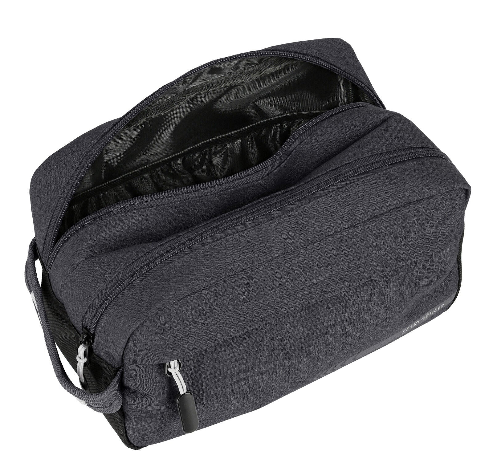 Travelite Kick Off Kulturtasche Kulturbeutel Doppelfach anthrazit