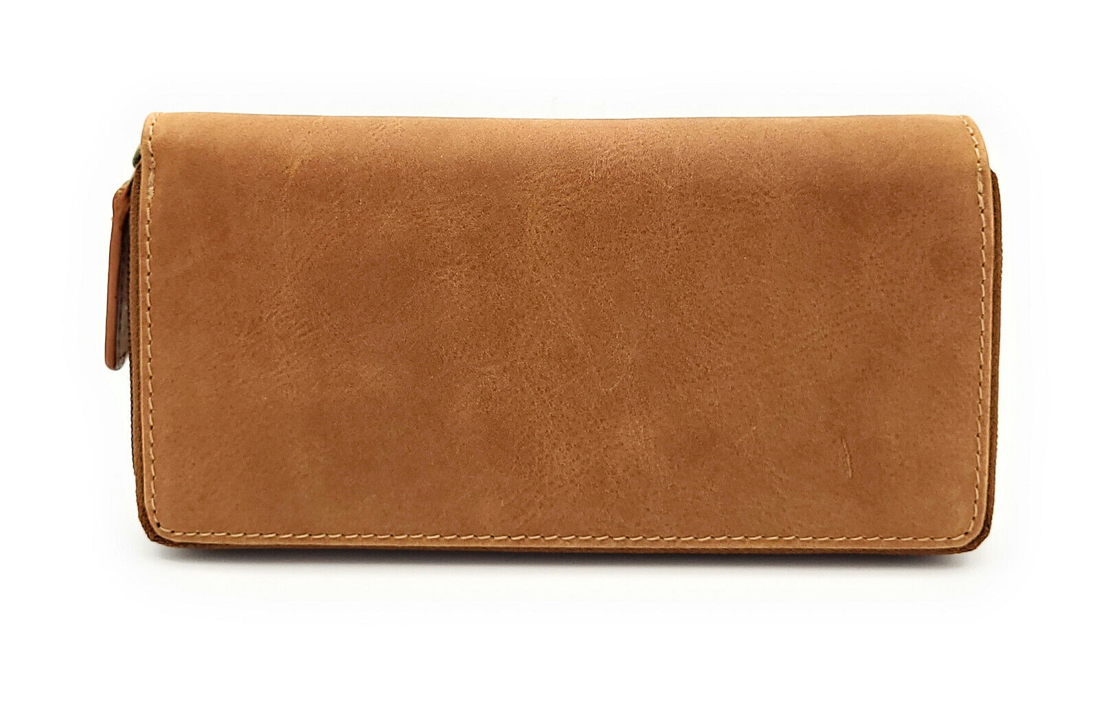 Jockey Club echt Leder Damen Reißverschluss Geldbörse lang mit RFID Schutz