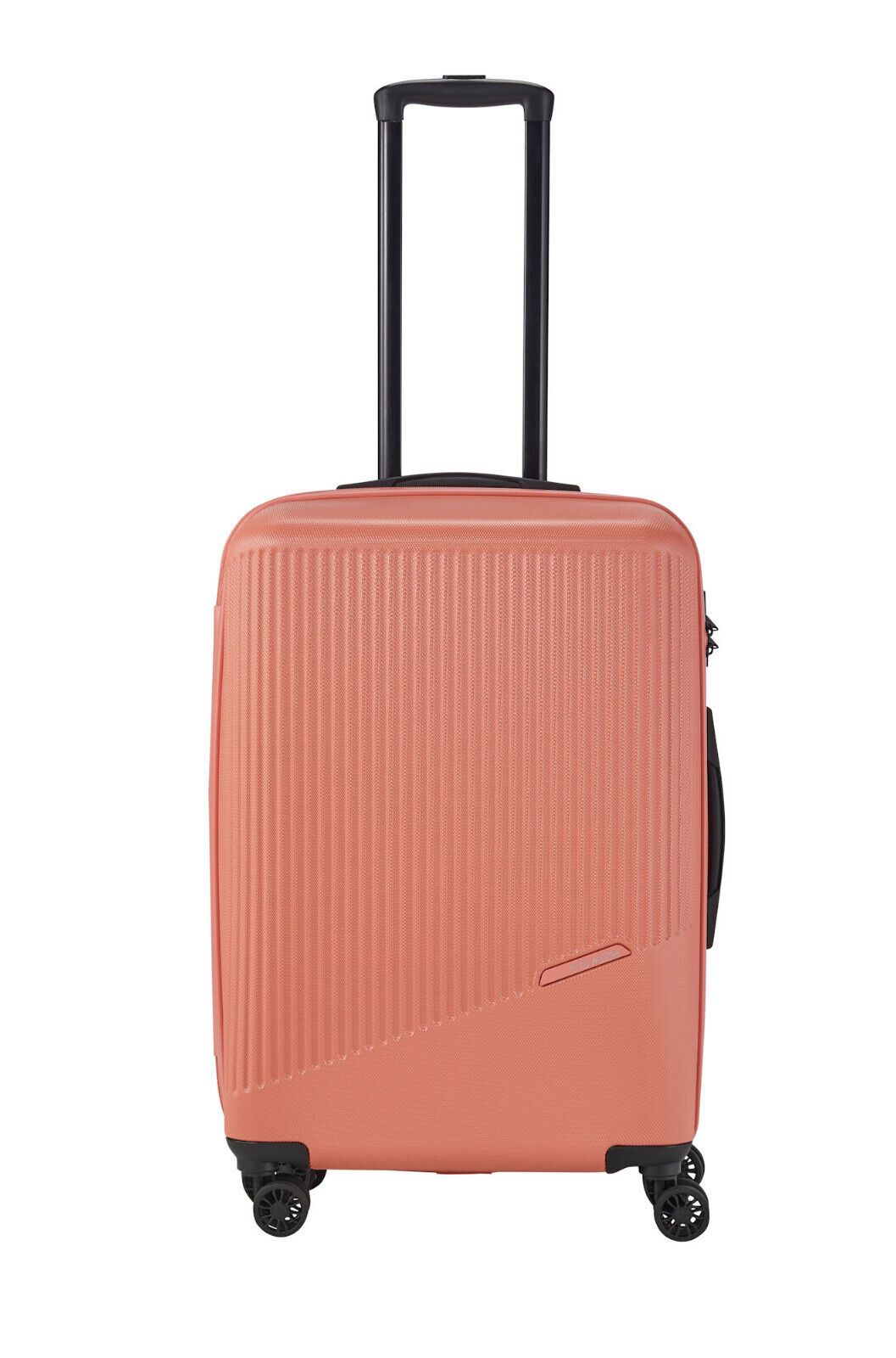 Travelite Bali Reisekoffer M Trolley 67cm 4 Rad Rollen TSA Hartschale koralle