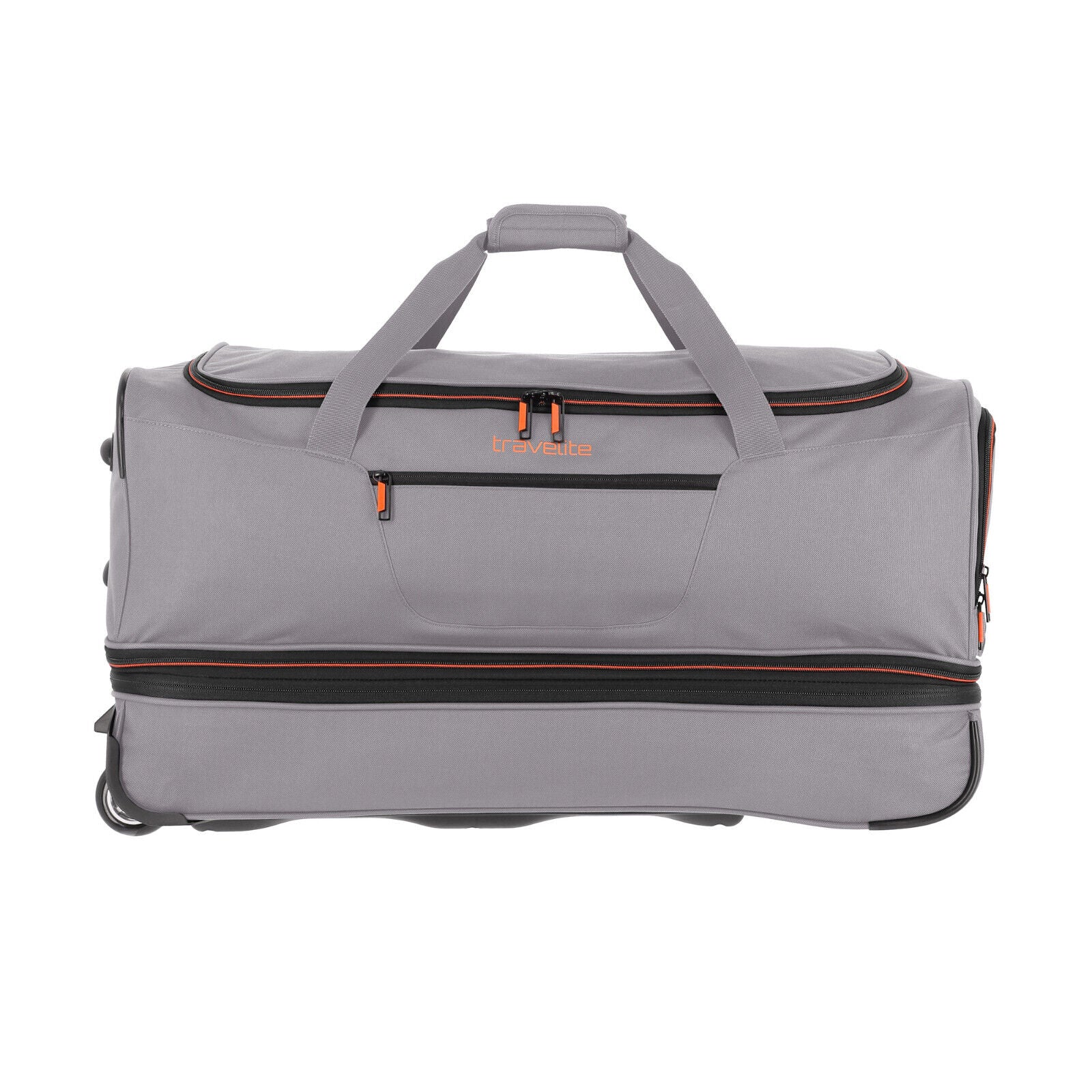 Travelite 2-Rad Trolley Roll-Reisetasche mit Rollen Basics L erweiterbar grau