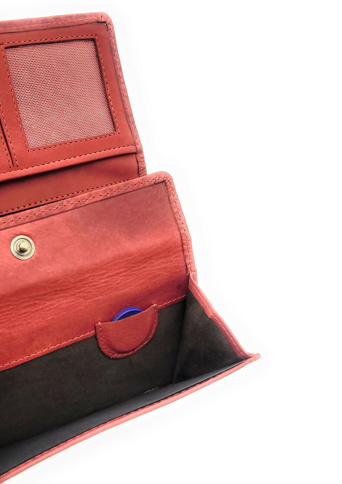 Hill Burry echt Leder Damen Geldbörse Portemonnaie floral RFID NFC Schutz rot