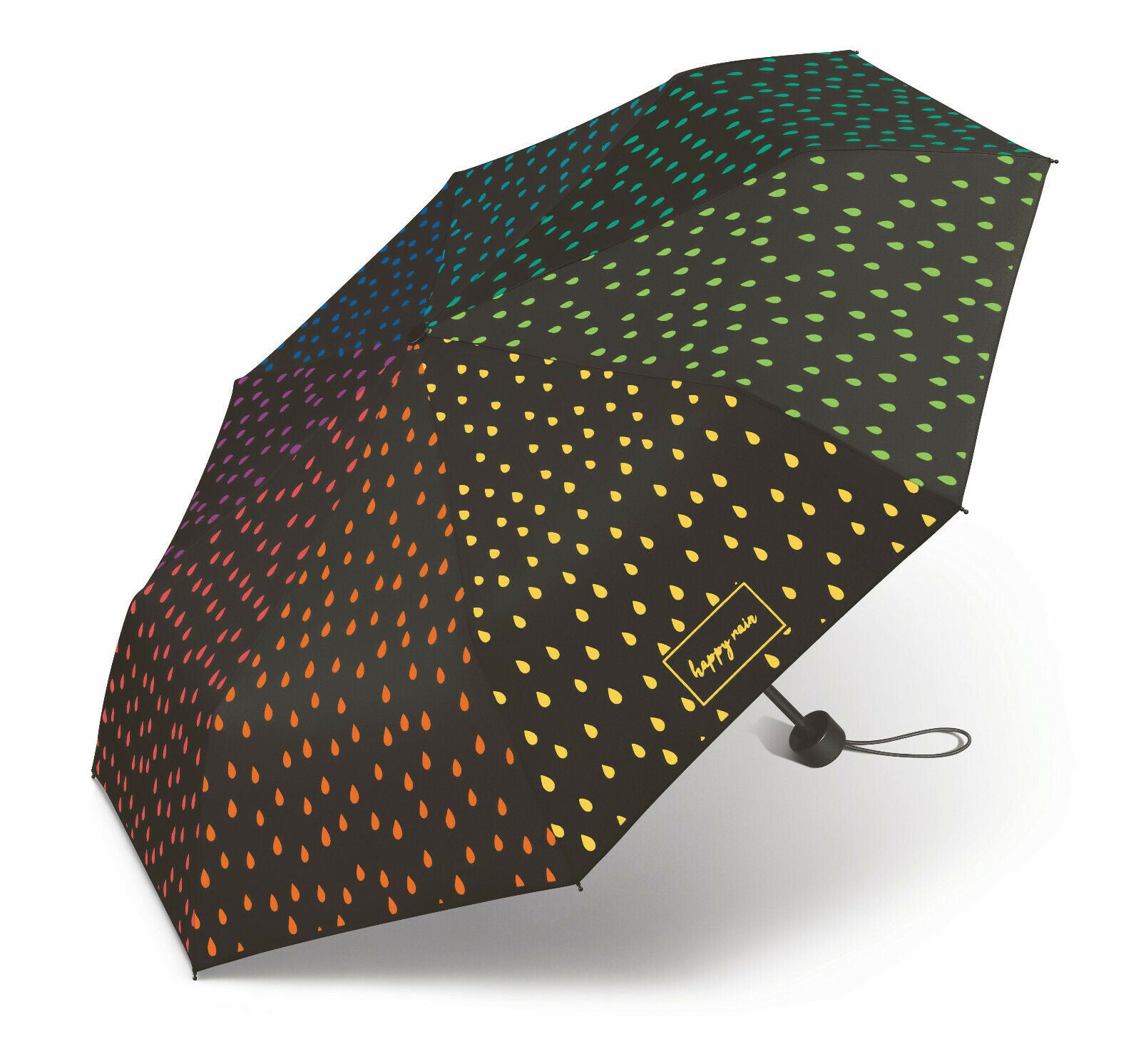 Magischer Regenschirm mit Farbwechsel-Effekt | happy rain Super Mini | Regenbogenfarben bei Regen