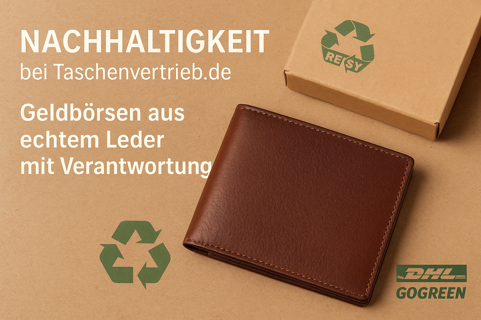Nachhaltigkeit bei Taschenvertrieb.de – Geldbörsen aus echtem Leder mit Verantwortung