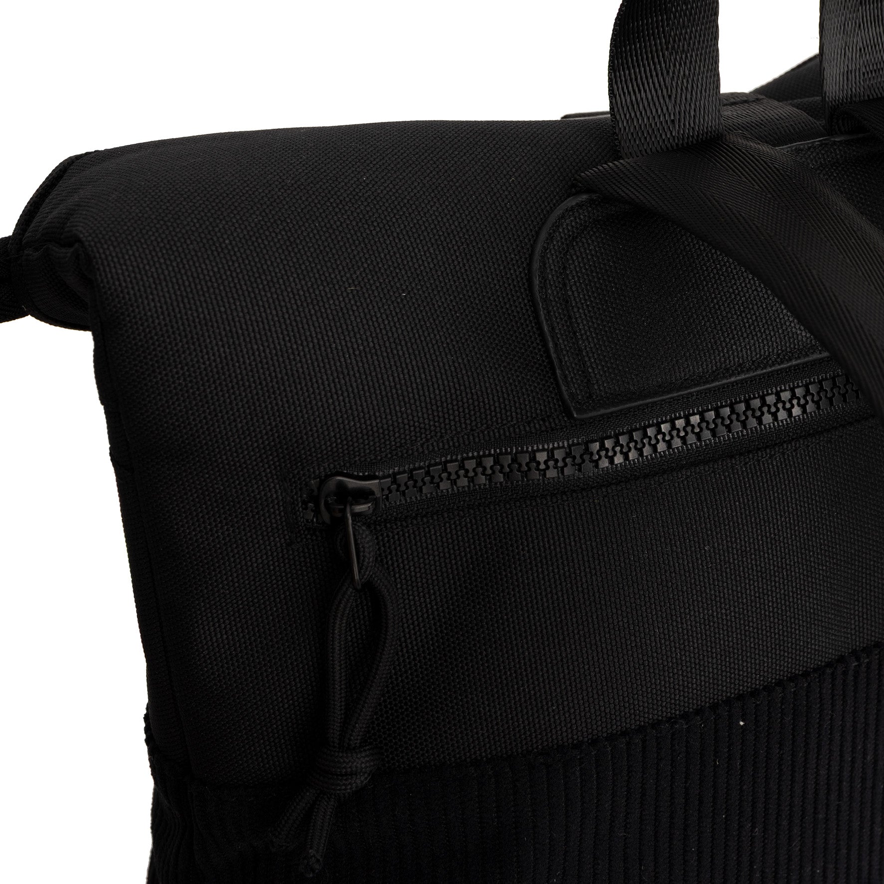 New Rebels Ribbi Roll Up Rolltop City Rucksack Los Angeles Kordoptik schwarz