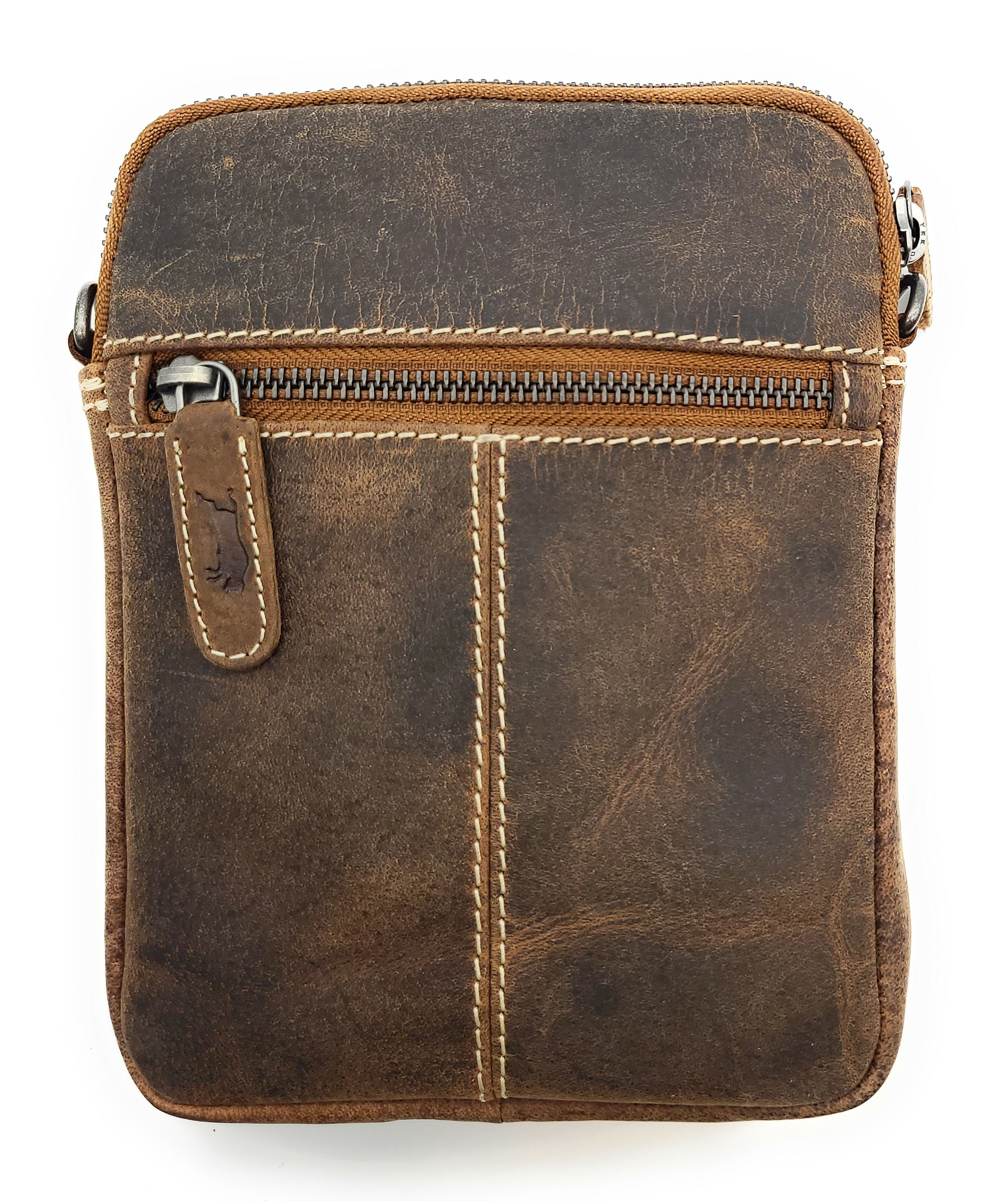 Umhängetasche Büffelleder Vintage Braun – Herren & Unisex | VEN-TOMY® Genuine Leather