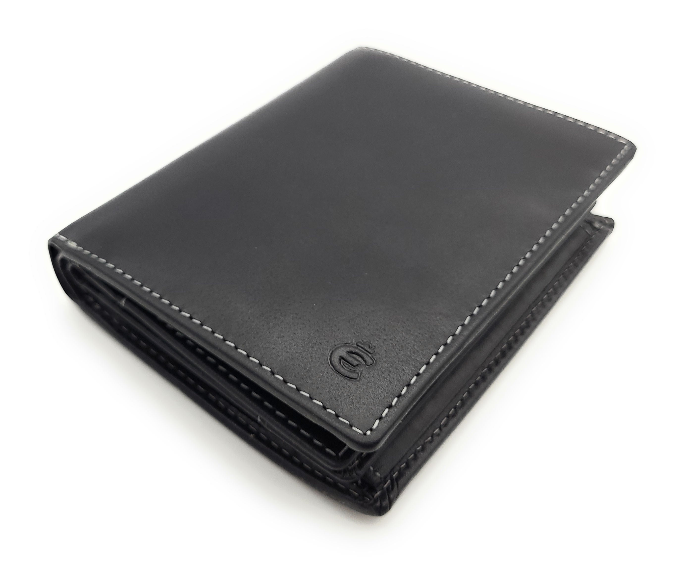 Esquire echt Leder Geldbörse Portemonnaie mit Cardsafe und RFID Schutz "Dallas" 14 Kartenfächer schwarz