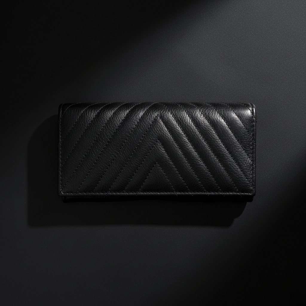 La Scala Damen Geldbörse Echt Leder RFID-Schutz Gesteppt 5 Kartenfächer 3 Scheinfächer Portemonnaie Börse schwarz