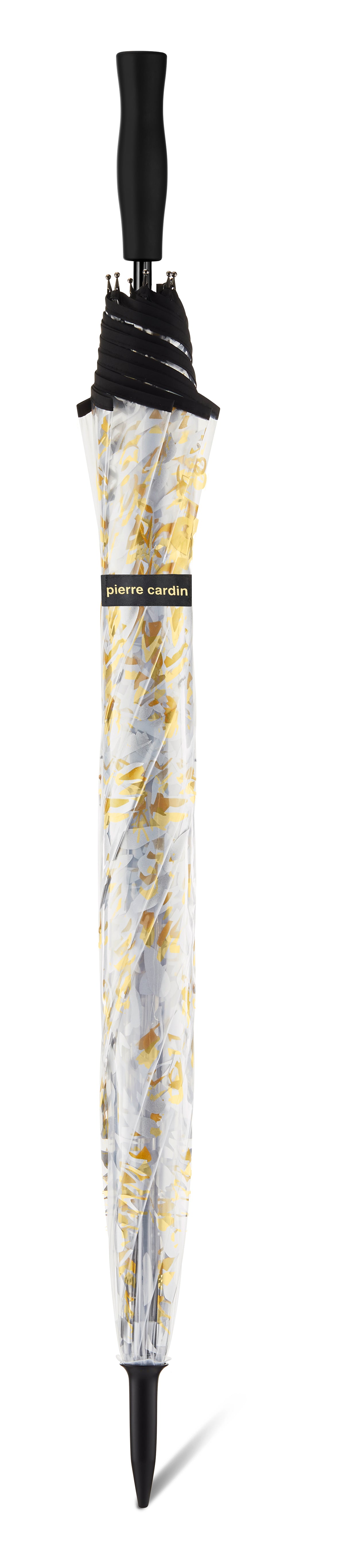 Pierre Cardin Golfschirm transparent mit Metallic-Print, Automatik, Ø 116 cm, windproof