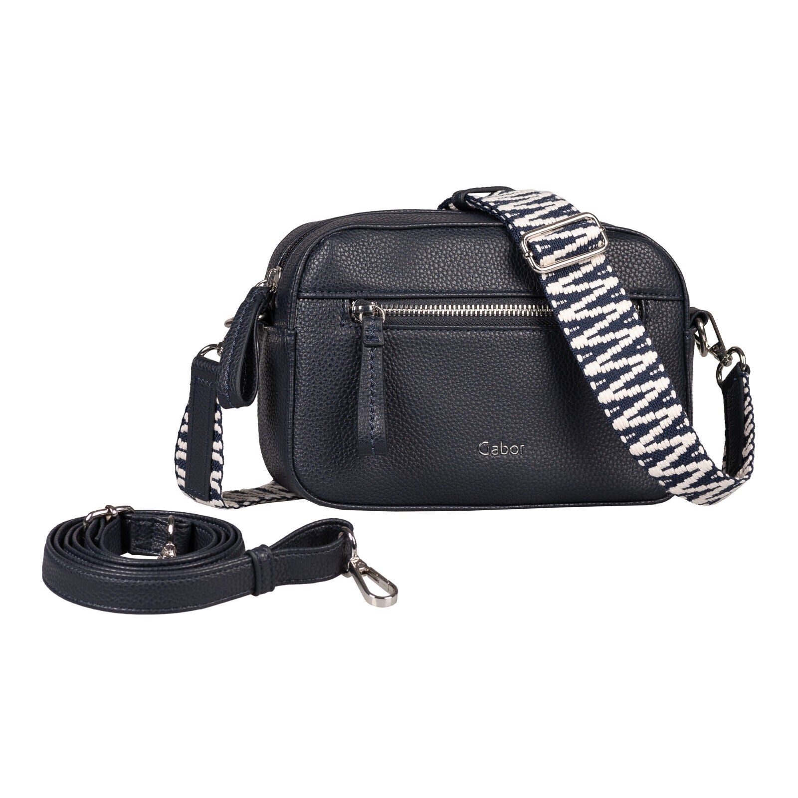 Gabor Handtasche SILENA – Elegante Umhängetasche mit zwei Schulterriemen navy