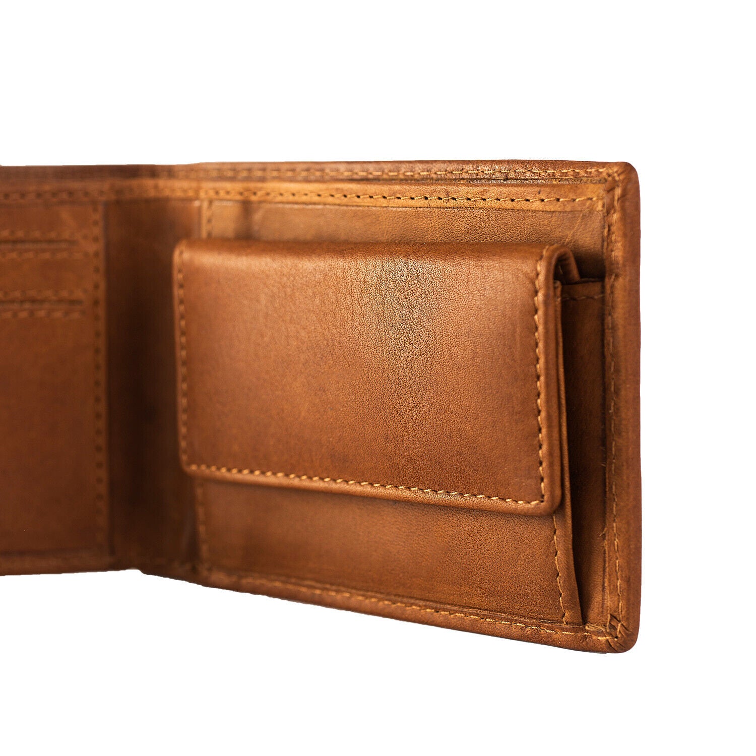 The Chesterfield Brand kleine echt Leder Geldbörse Portemonnaie Enzo mit RFID Schutz cognac braun