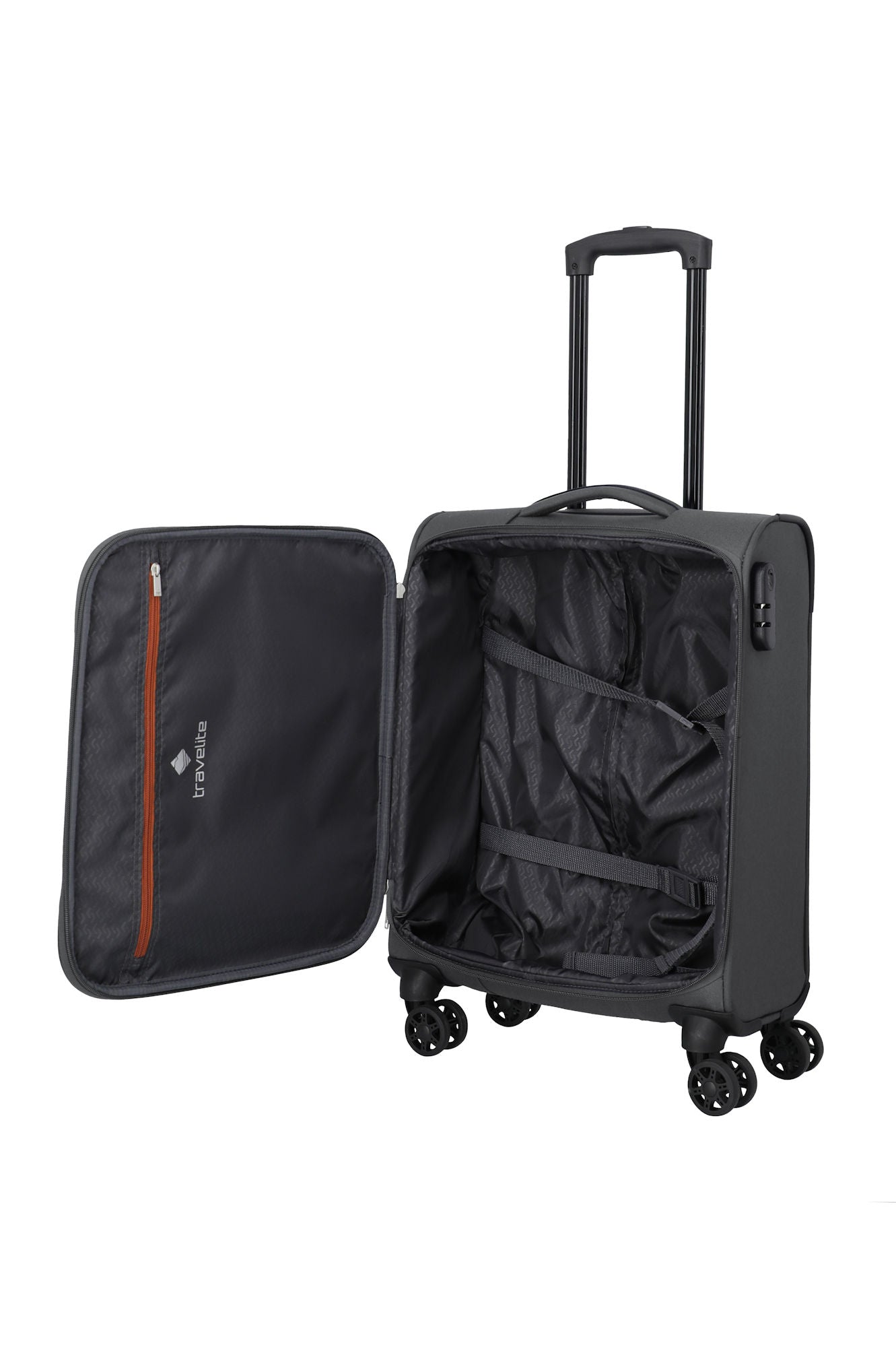 Travelite Priego Trolley S 55 cm – Leichter Handgepäck Koffer mit 4 Rollen & Zahlenschloss