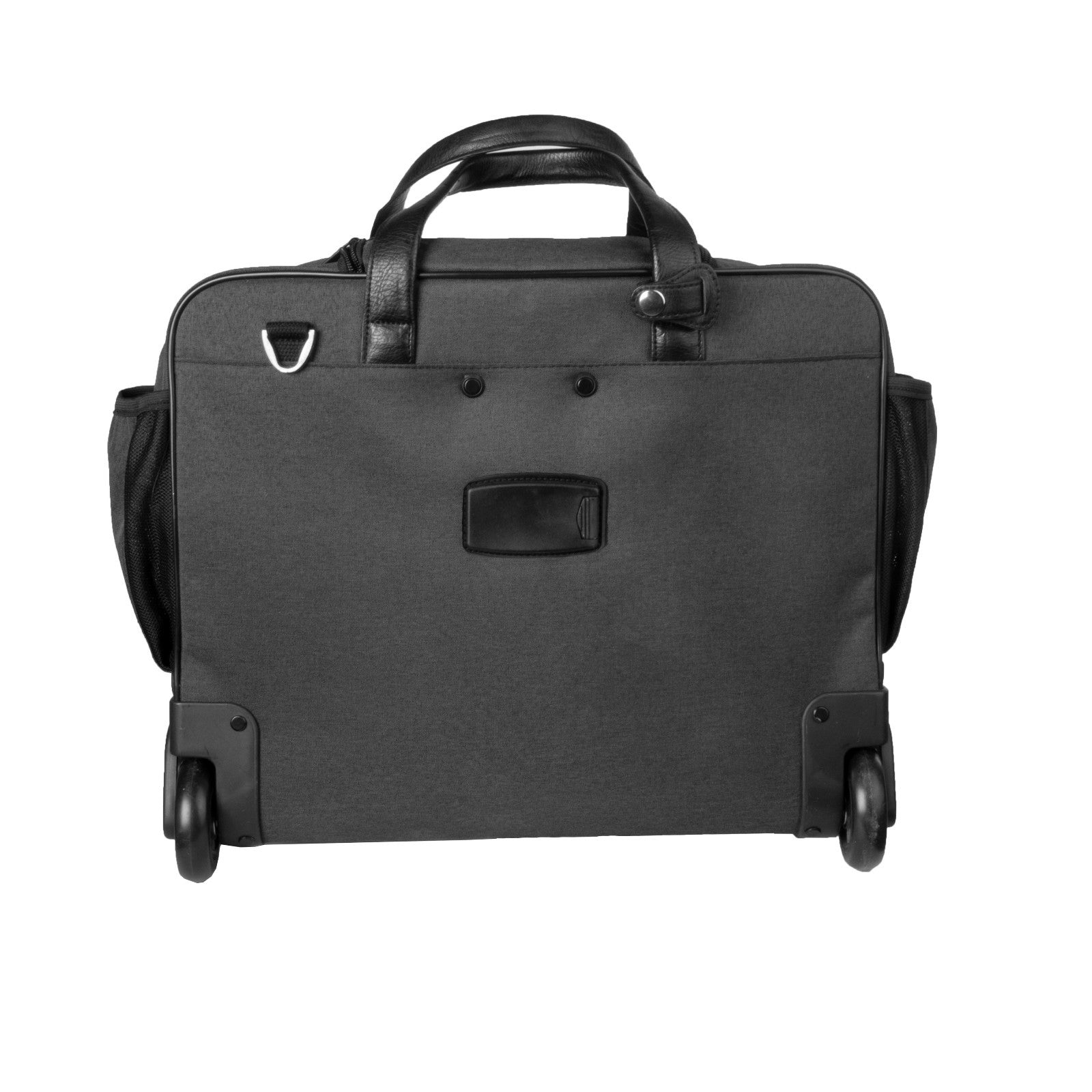 Dermata Office Case Trolley 46x37x21 cm | Laptopfach 17" | Polycanvas | Business Reisetasche mit Rollen & Organizer schwarz