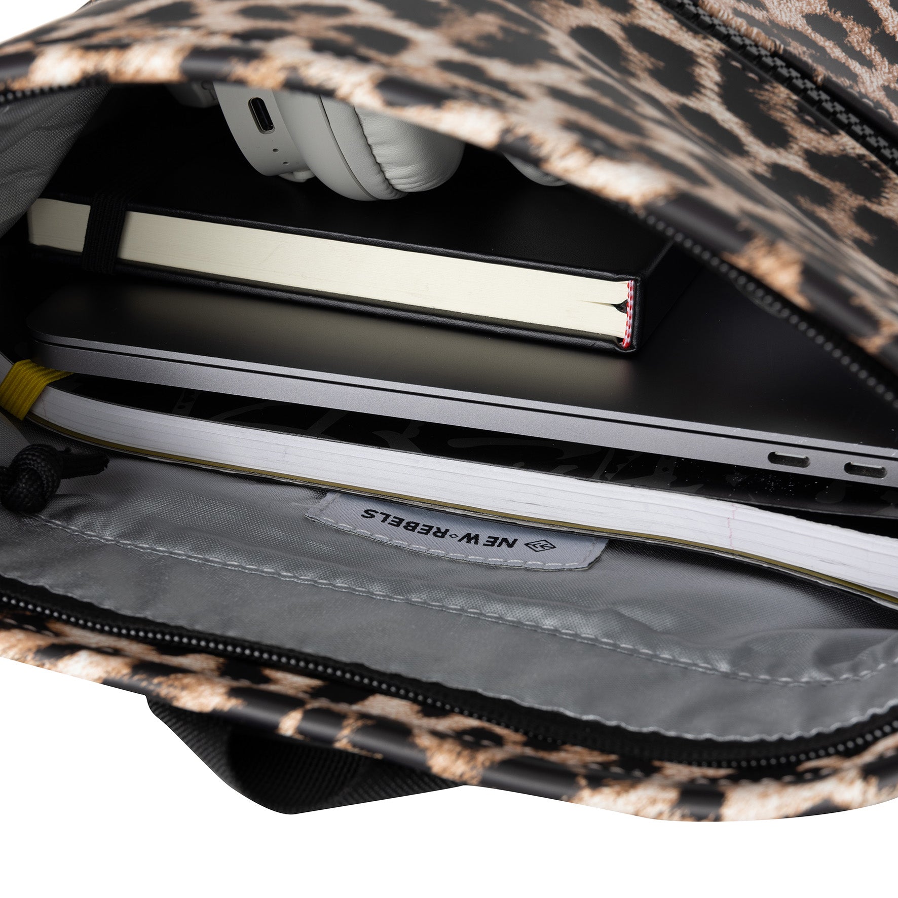 New Rebels Mart Roll Up City Rucksack Los Angeles Leopard, wasserabweisend