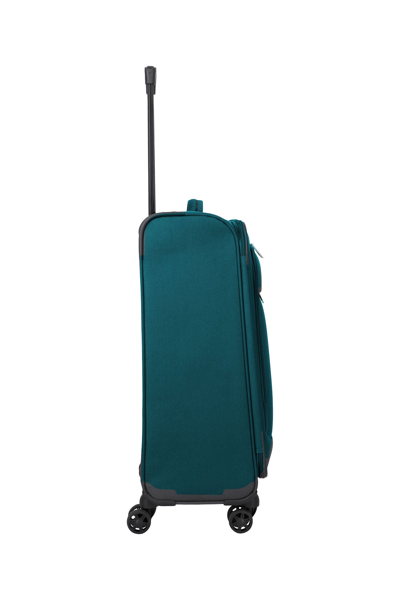 Travelite Priego Trolley M 66 cm – Mittelgroßer Koffer mit 4 Rollen & Zahlenschloss petrol
