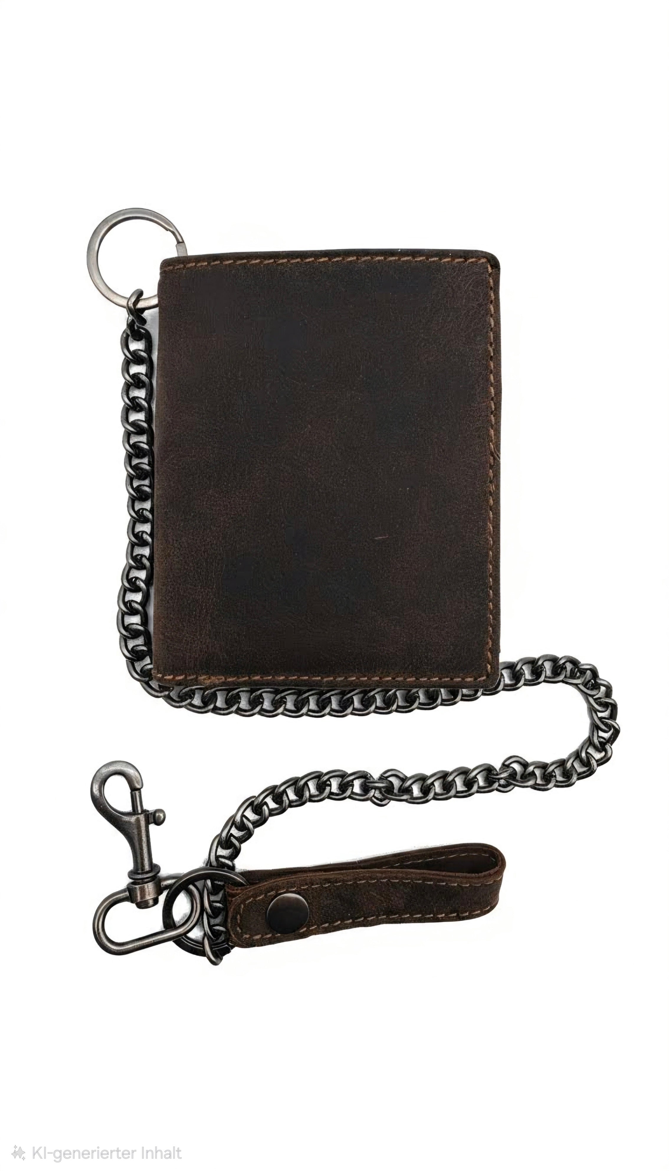 Jockey Club Leder Geldbörse mit Kette & RFID-Schutz – Vintage Biker Portemonnaie Herren