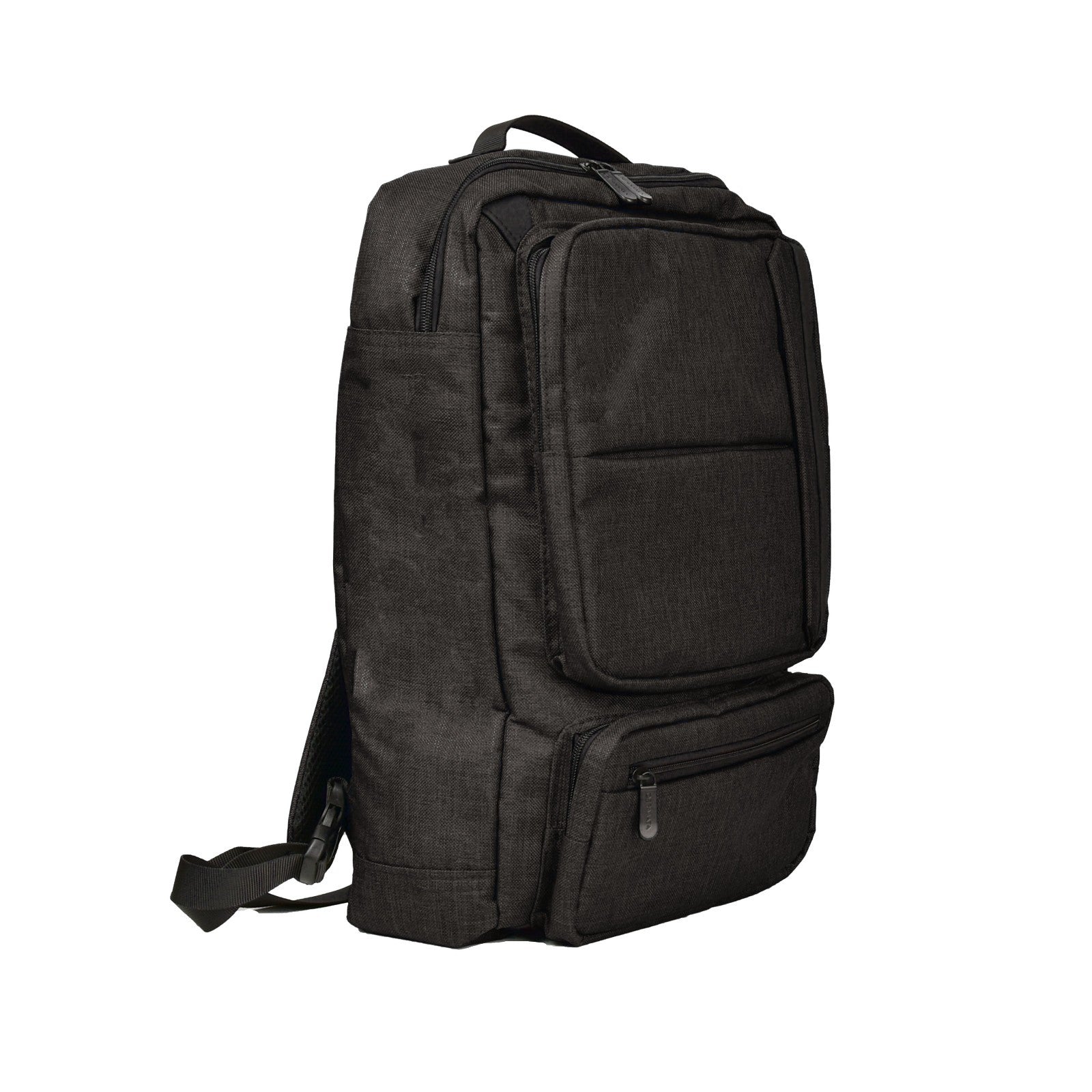 Dermata Multifunktionale Businesstasche 3-in-1 mit Laptopfach 17" | Rucksack, Aktentasche & Schultertasche aus Polycanvas schwarz