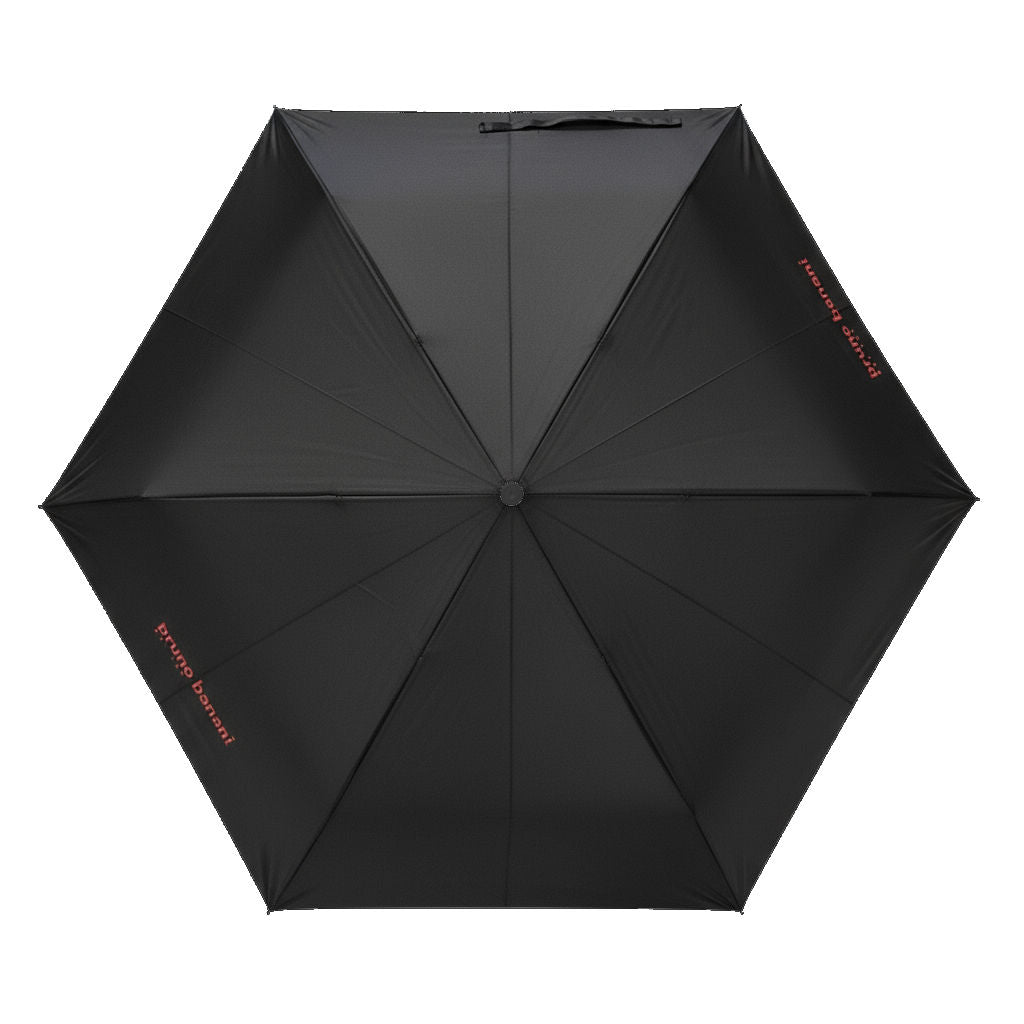 bruno banani Regenschirm Taschenschirm Schirm Auf-Zu Automatik Schwarz Rot