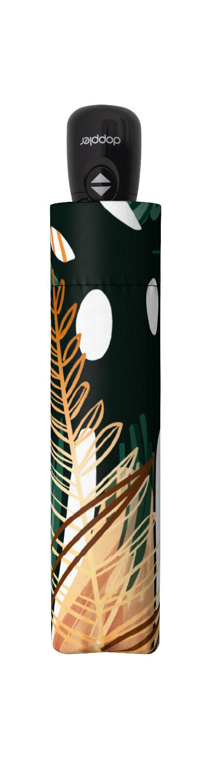 doppler Tropical Design-Regenschirm | Monstera & Palmblätter | Premium-Qualität Precious Satin