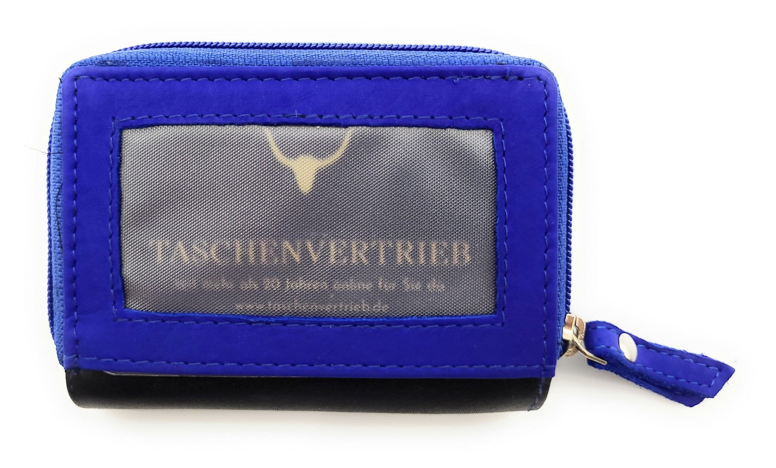 Jockey Club echt Leder Mini Geldbörse Portemonnaie mit RFID Schutz royalblau
