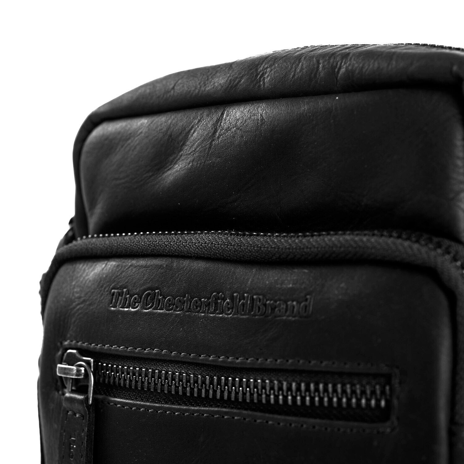 The Chesterfield Brand echt Leder Herren Schultertasche Umhängetasche Handtasche Bremen schwarz