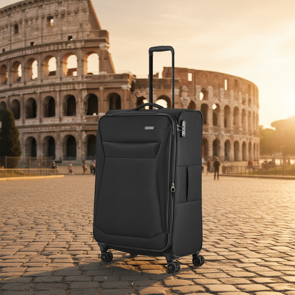 Travelite Chios Reisekoffer L Trolley Koffer 78cm 4 Rad / Rollen Dehnfalte TSA