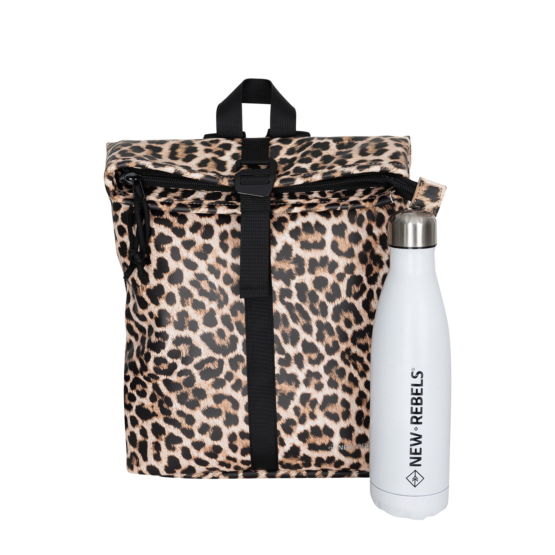 New Rebels Mart Roll Up City Rucksack Los Angeles Leopard, wasserabweisend
