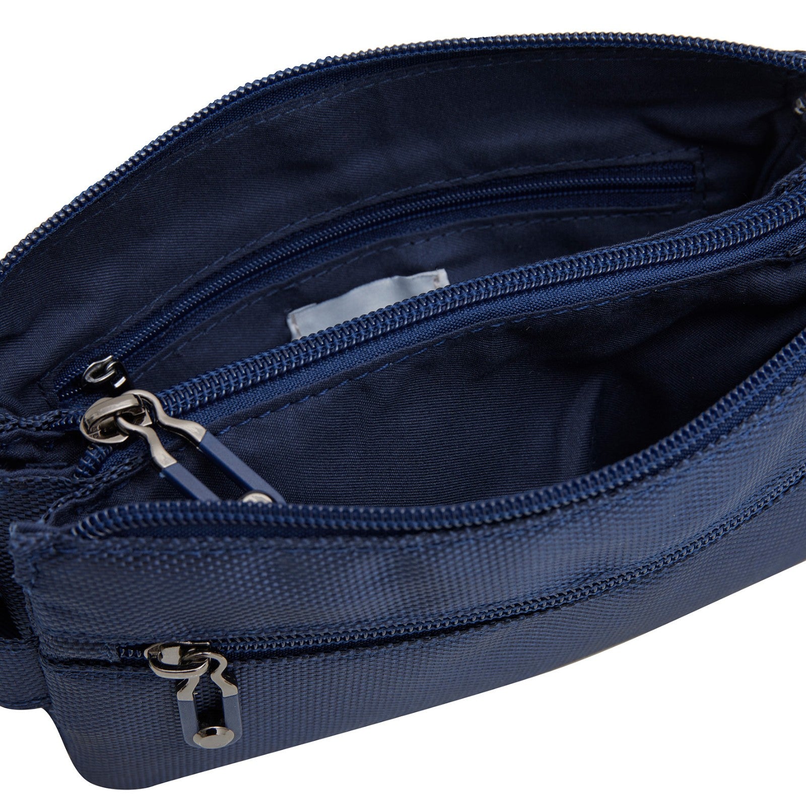 Mustang Umhängetasche Dabas – kleine Schultertasche aus Nylon mit Reißverschlussfächern & verstellbarem Gurt navy blau