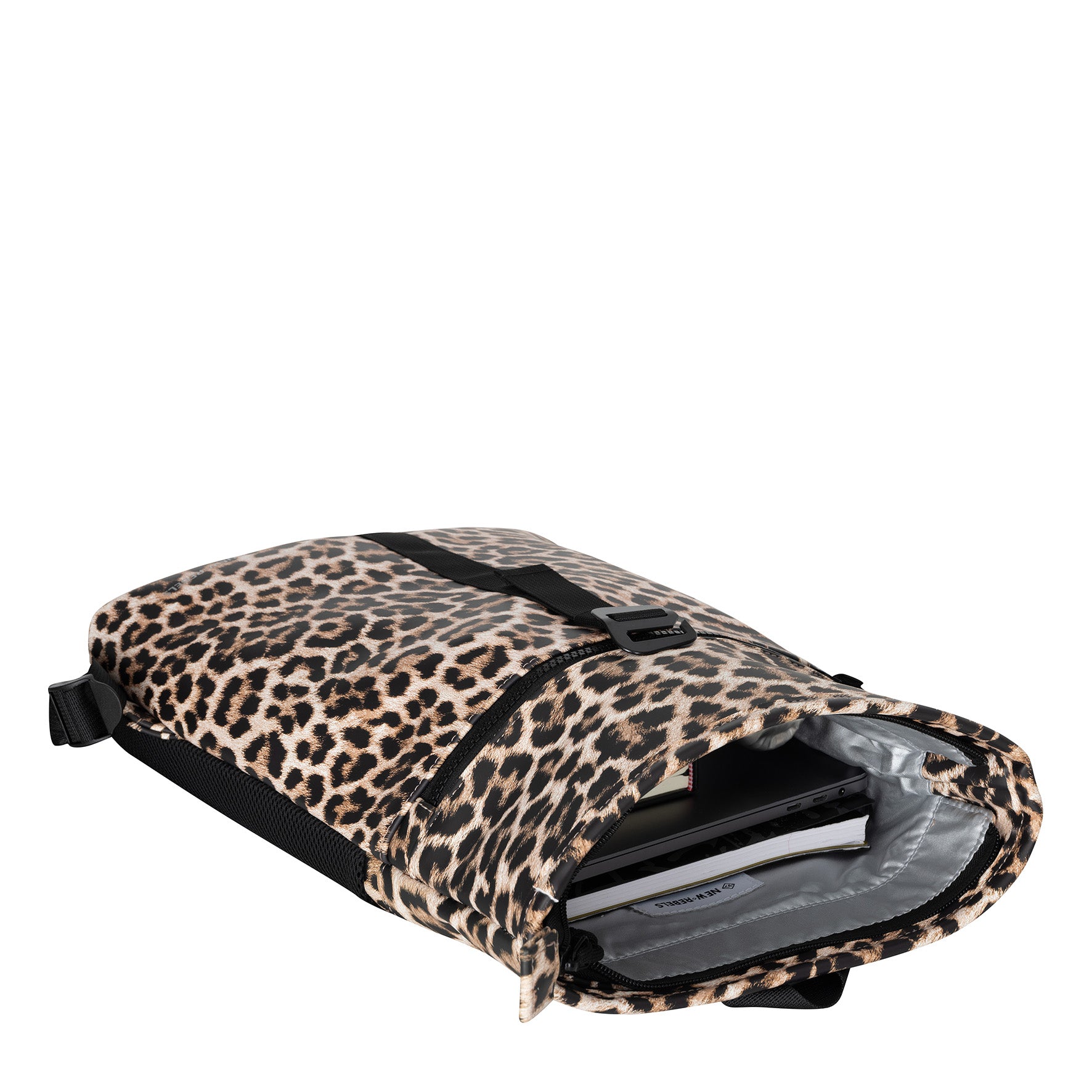New Rebels Mart Roll Up City Rucksack Los Angeles Leopard, wasserabweisend