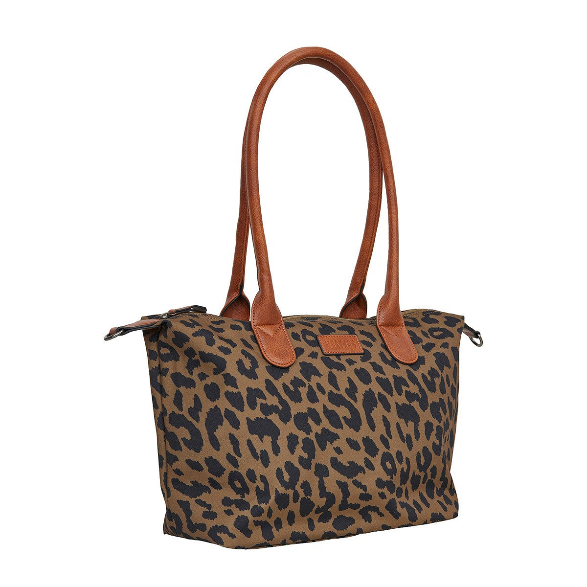 Mustang großer Damen Shopper Handtasche Umhängetasche "Limnos" Leopard brown